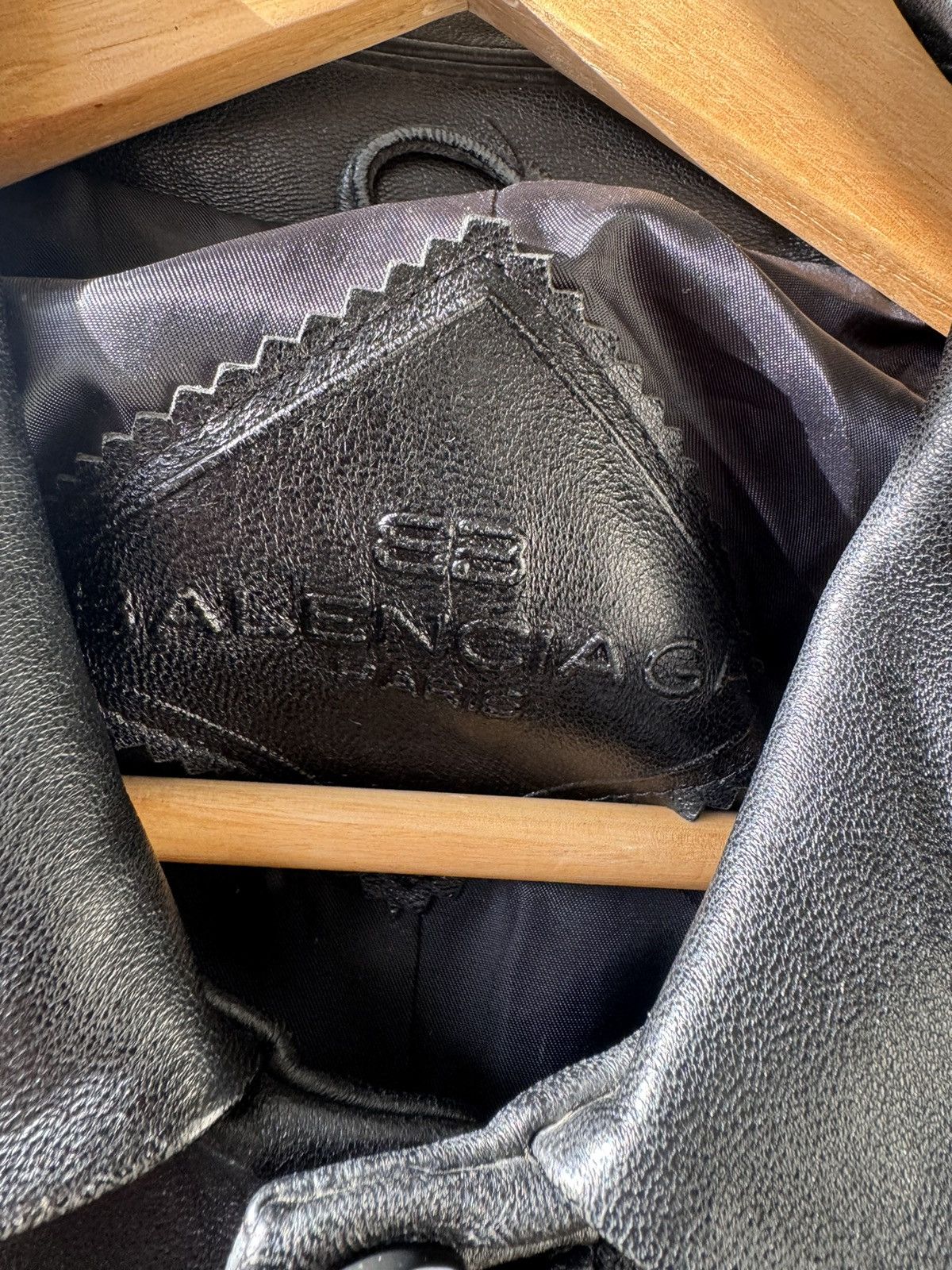 Balenciaga Balenciaga Nicolas Ghesquière Button Up Leather Jacket Size US L / EU 52-54 / 3 - 8 Thumbnail