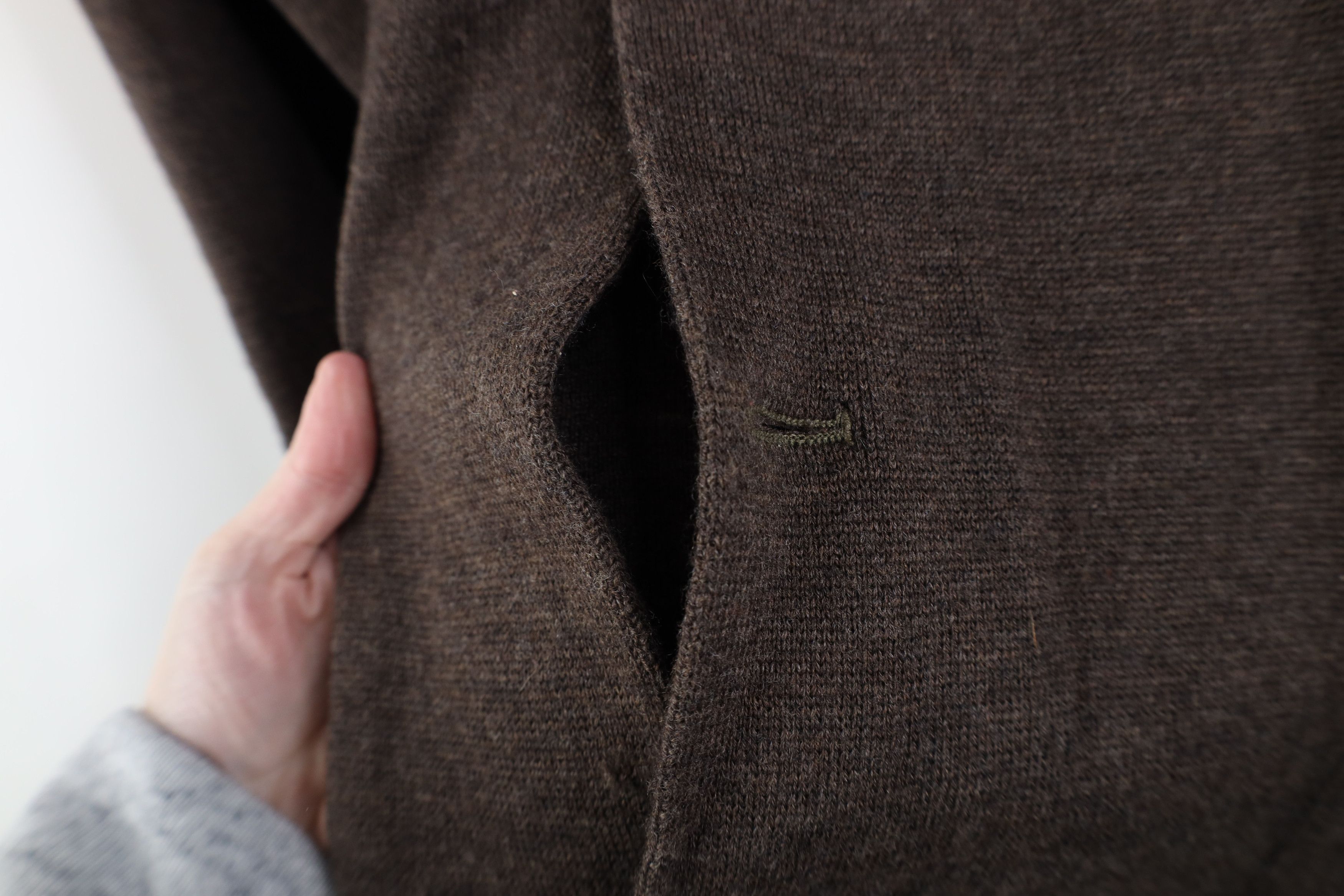 Vintage Vintage 90s Streetwear Merino Wool Knit Cardigan Sweater Size US XXL / EU 58 / 5 - 4 Thumbnail
