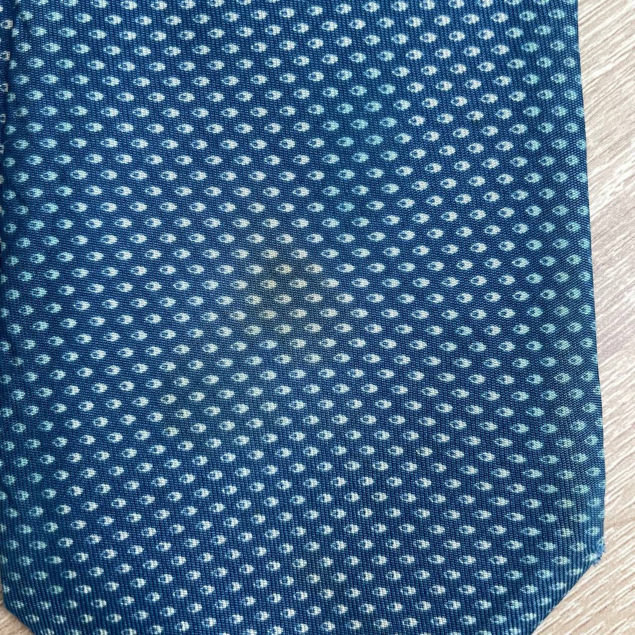 Hermes Hermes Paris Silk Tie 751 UA Geometry Blue Size ONE SIZE - 5 Thumbnail