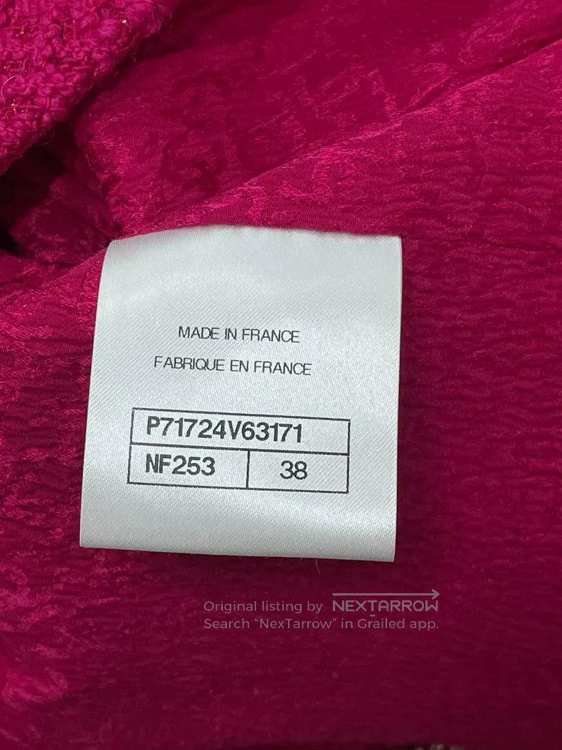 Chanel Chanel Rose-red diamond buckle short jacket Size XS / US 0-2 / IT 36-38 - 5 Thumbnail