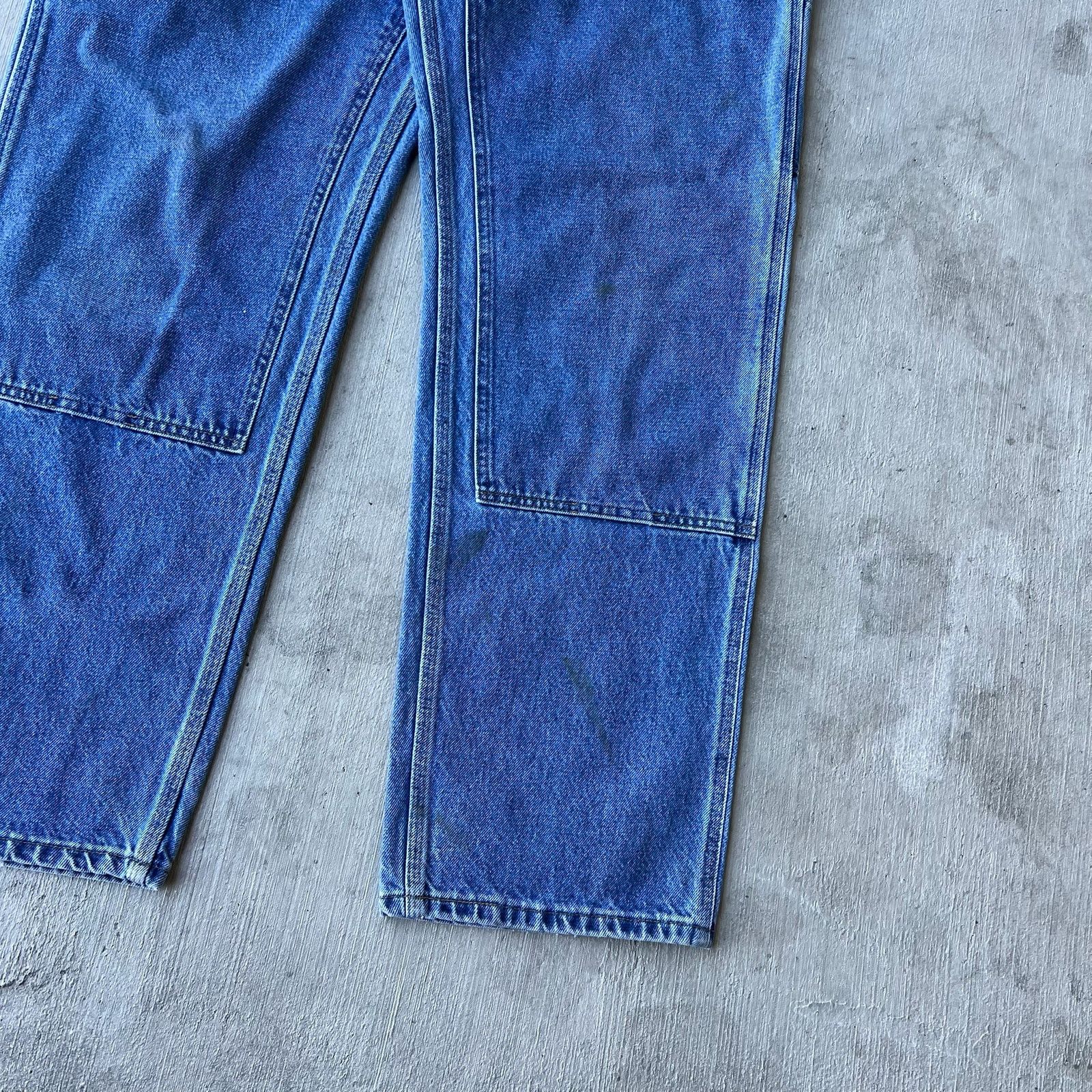 Carhartt × Vintage Carhartt denim blue jeans double knee work carpenter pants Size US 36 / EU 52 - 8 Thumbnail