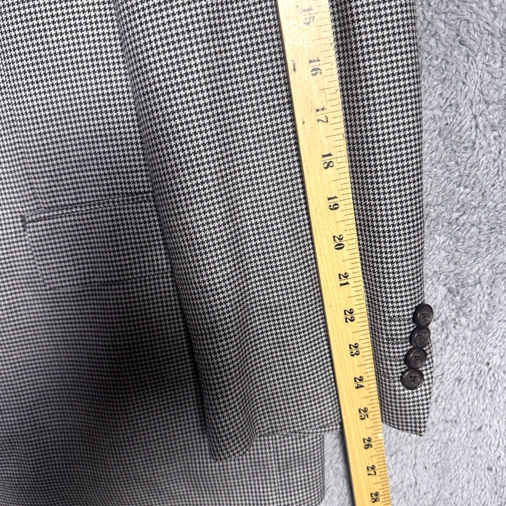 Ralph Lauren Ralph Lauren Blazer Men 50R Silk Wool Houndstooth Sport Coat Suit Jacket Size 50R - 6 Thumbnail