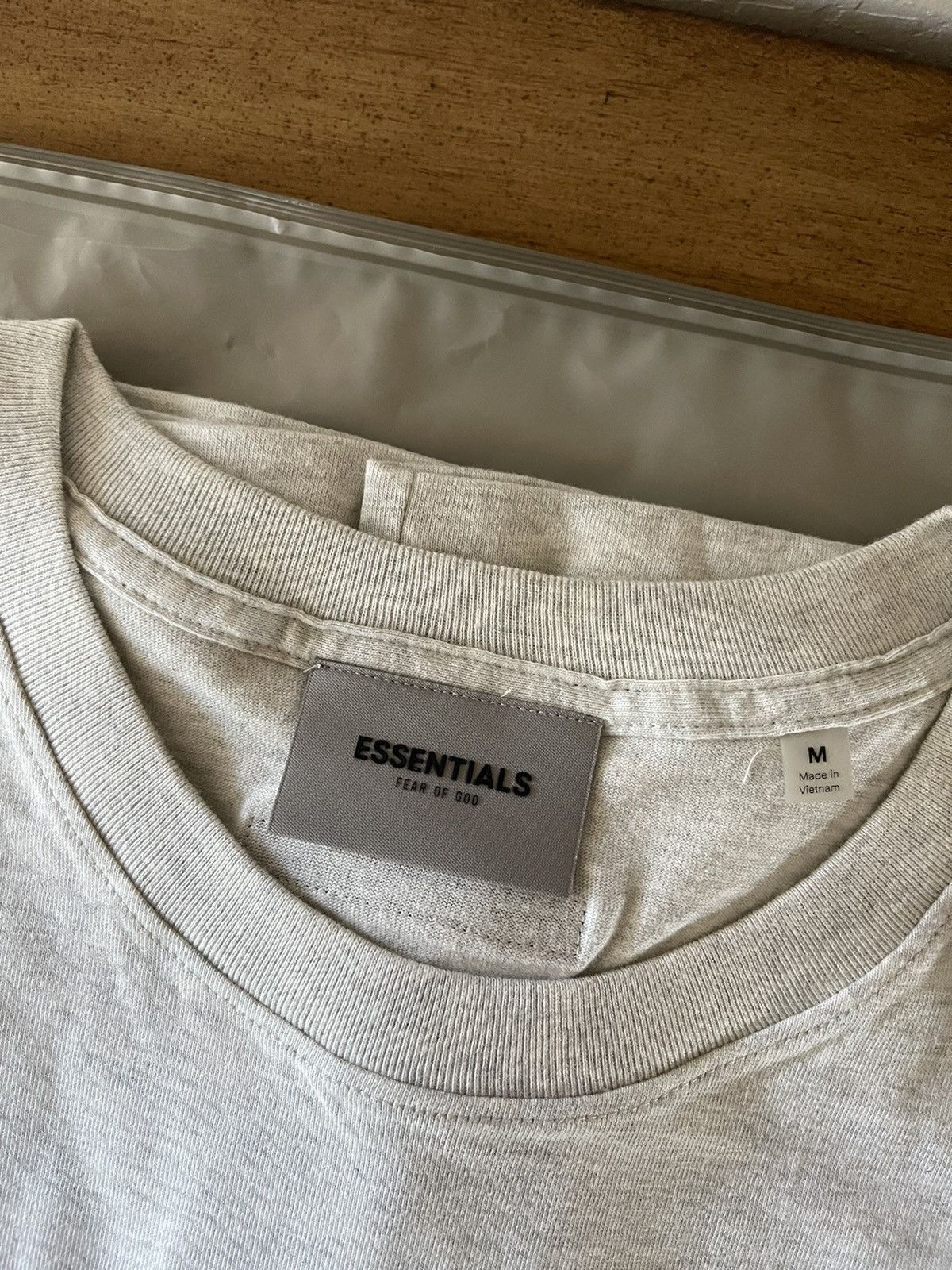 FOG × Fear of God × Pacsun Fear Of God Essentials T-Shirt Light Heather Oatmeal SS21 Size US XL / EU 56 / 4 - 3 Thumbnail