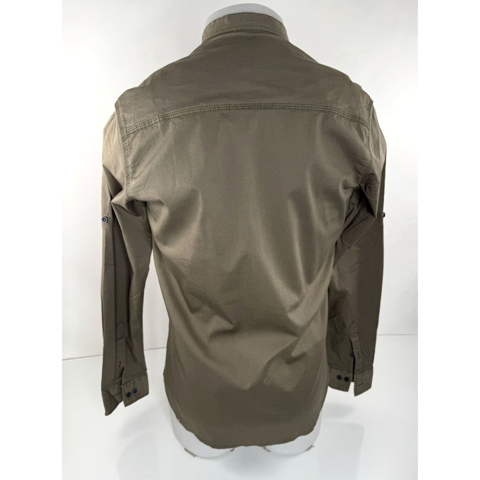 Hackett Hackett - Embroidered Collarless Mens L Shirt EXCELLENT Size US L / EU 52-54 / 3 - 3 Thumbnail