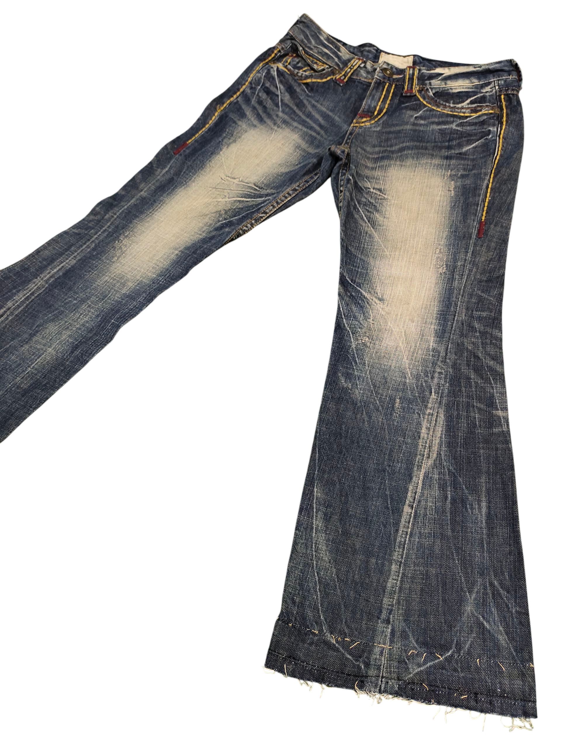 Flare Jeans Yoshitomo Nara Lolita Clawmark Bootcut Y2k