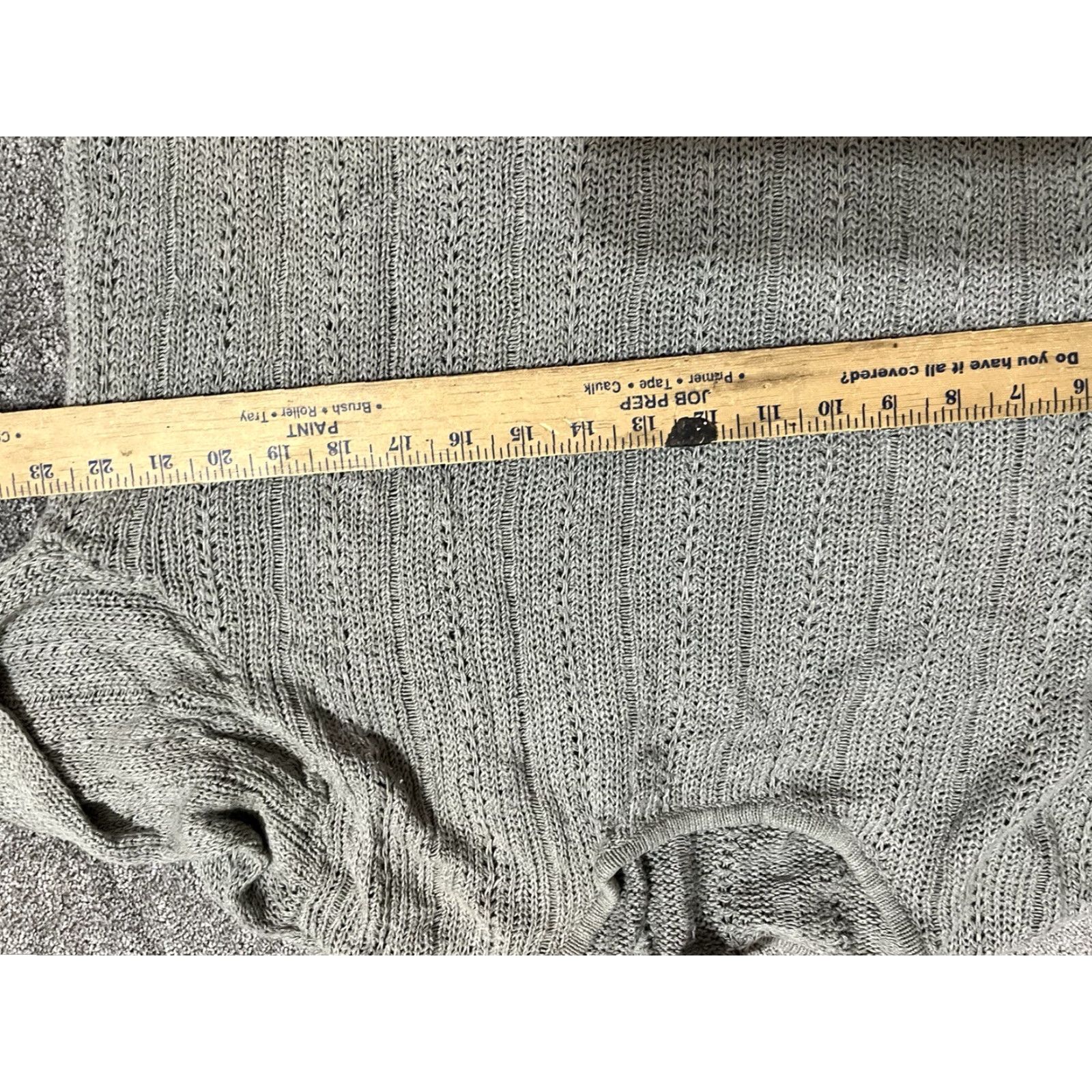 Eddie Bauer VINTAGE Eddie Bauer AKA Sweater Shirt Womens Large Gray Linen Rayon Knit Crew Neck Ribbed 3/4 Sleeve Pullover Size L / US 10 / IT 46 - 4 Thumbnail