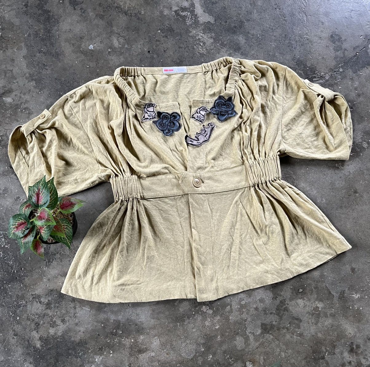 Issey Miyake × Japanese Brand × Ne-Net Issey Miyake Ne-Net Crop Blouse Japan Designer Size ONE SIZE - 1 Thumbnail