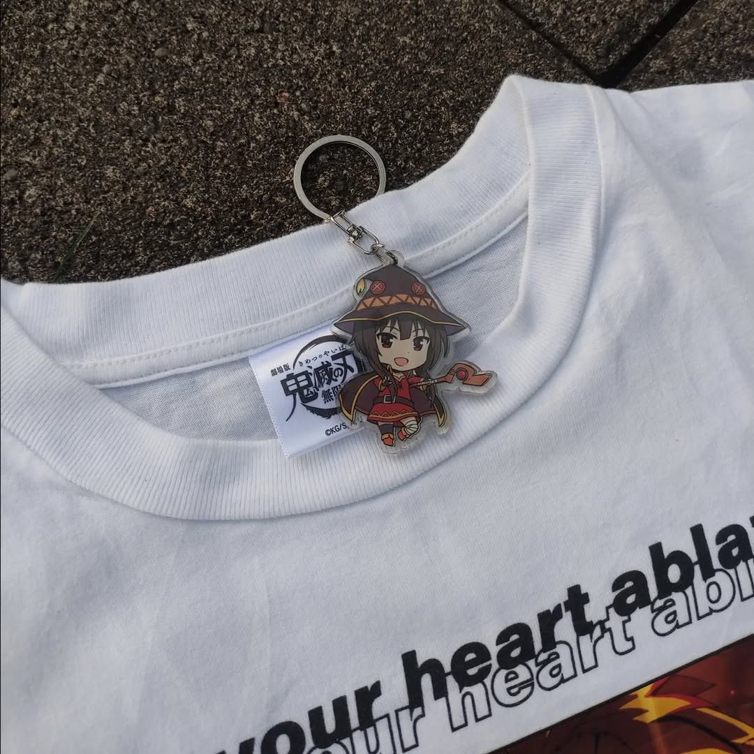 Anime Kimetsu no Yaiba Demon Slayer Rengoku Kyojuro Official Tee Size US L / EU 52-54 / 3 - 5 Thumbnail