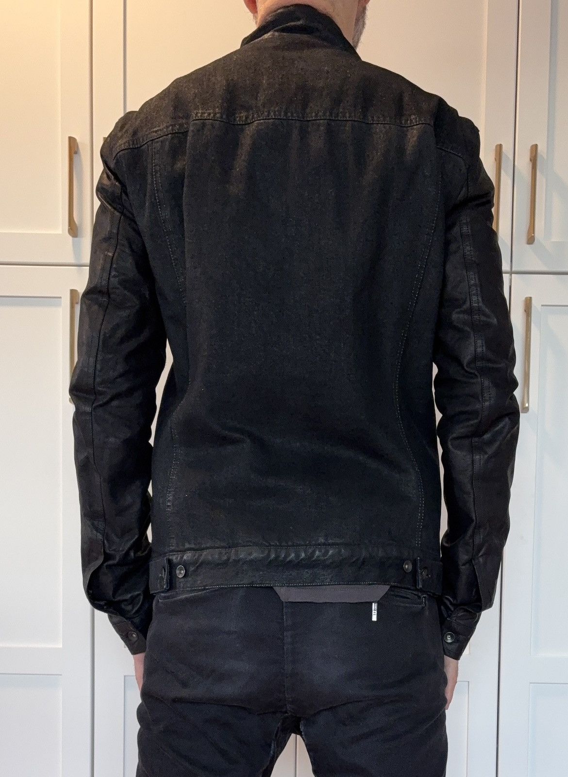 Rick Owens Drkshdw BNWT Slave Jacket w/ Leather Sleeves & Pocket Patch Size US M / EU 48-50 / 2 - 5 Thumbnail