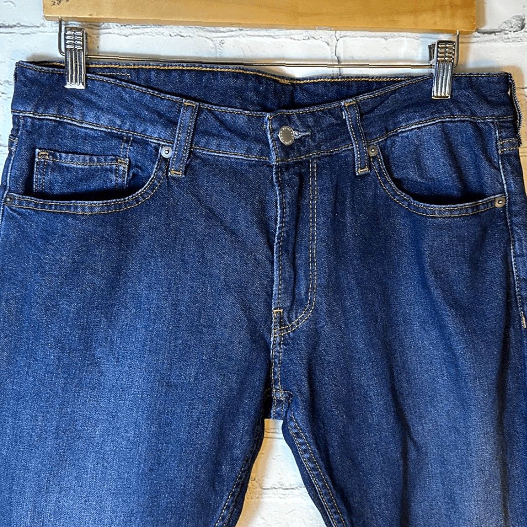 Bonobos Bonobos Jeans Mens Size 32 30 Blue All Season Dark Rinse Denim Straight Leg Denim Jeans Men's Regular Inseam 32 Athletic Style Size US 32 / EU 48 - 2 Thumbnail
