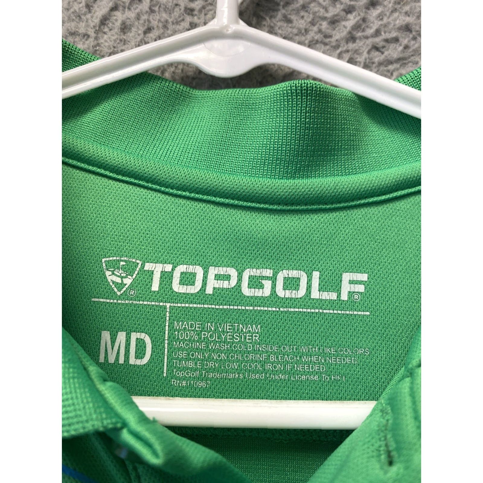 Vintage Top Golf Men's Large Green Short Sleeve Polo Shirt 55-64 Size US L / EU 52-54 / 3 - 4 Thumbnail