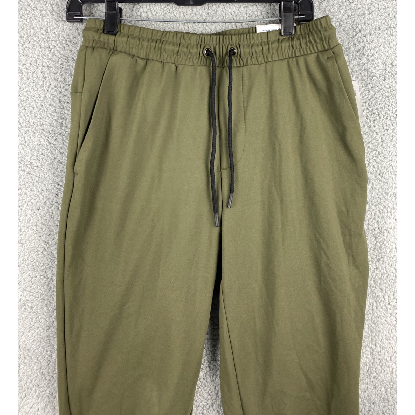 Old Navy Old Navy Pants Men's Size S Olive Green Essentials Track Pants Slim Fit Pocket Mens Fashion Activewear - Size US 29 - 2 Thumbnail