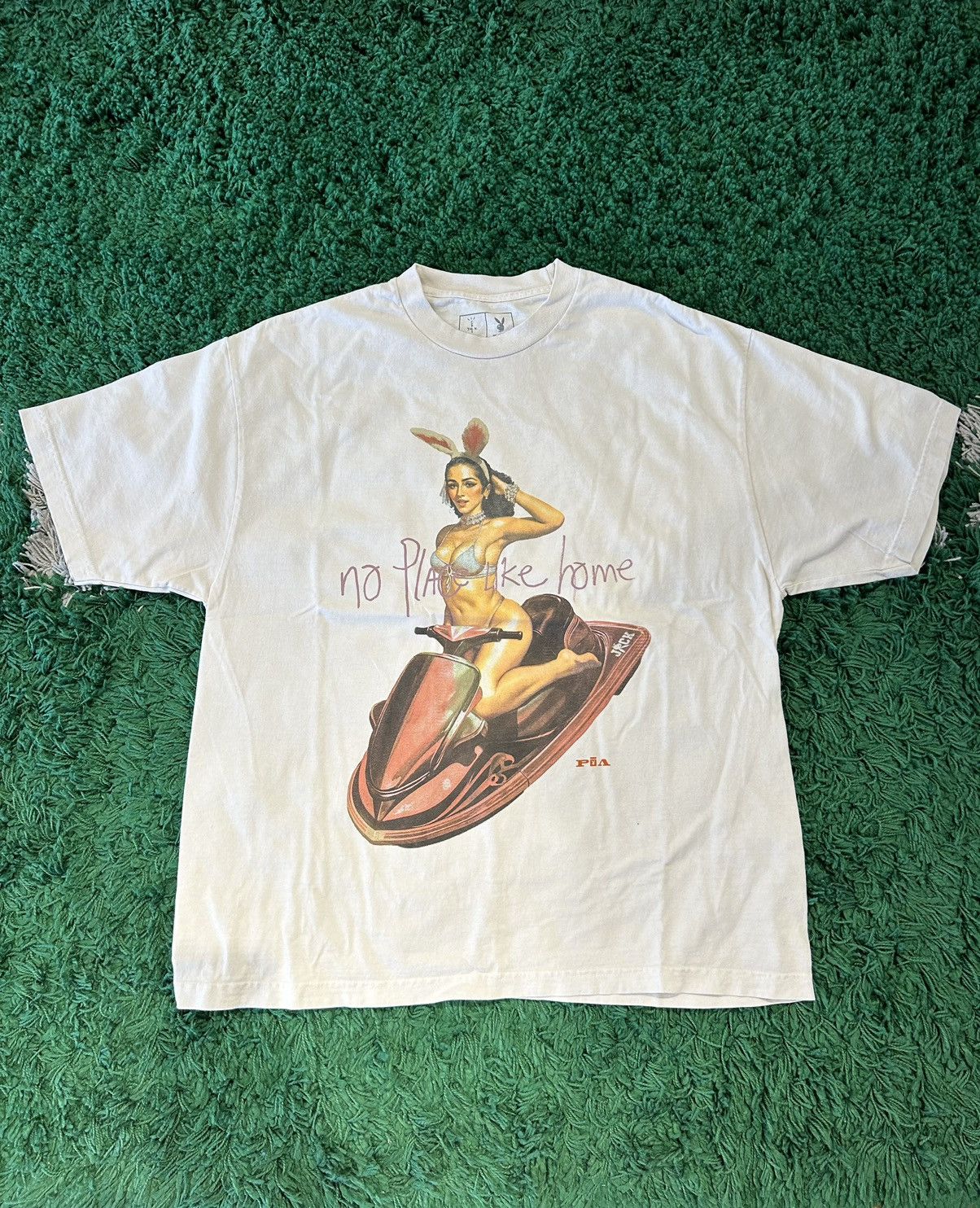Playboy × Travis Scott Travis Scott Playboy White Tee Size US XL / EU 56 / 4 - 1 Thumbnail
