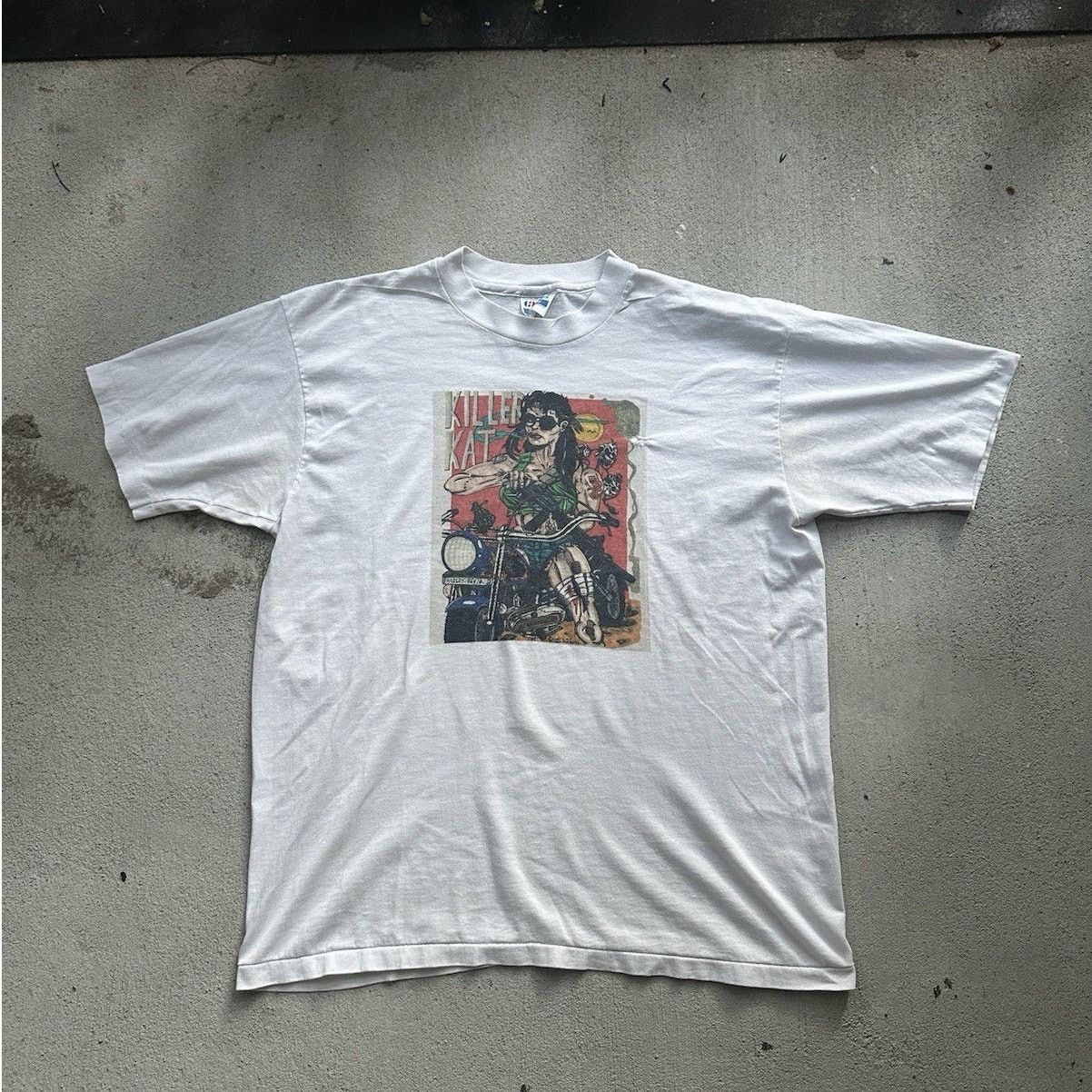 Vintage Randy Lee Tattoo Killer Kat 1991 Shirt Men’s Large L