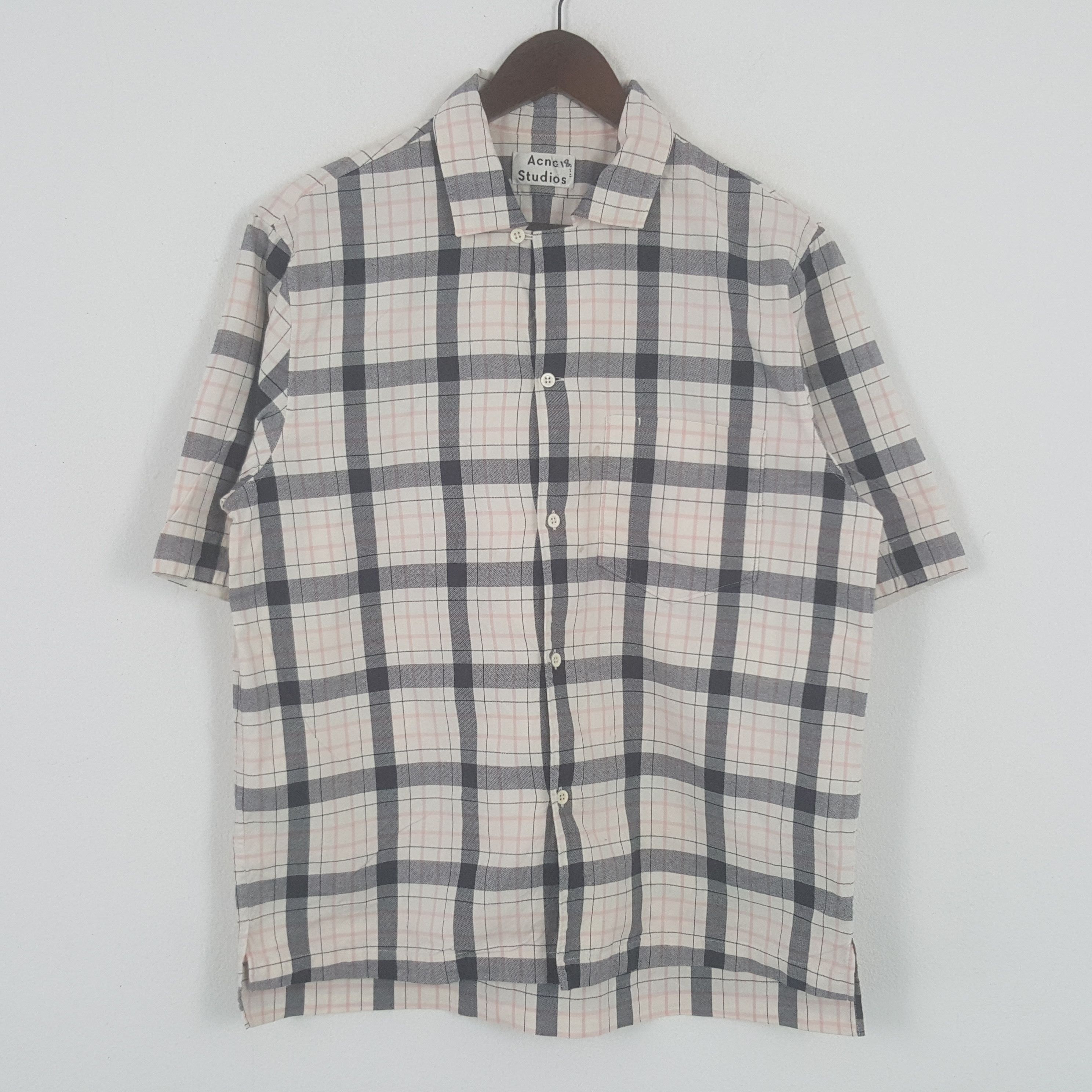 Vintage Acne Studios Tartan Design Button Up Shirt
