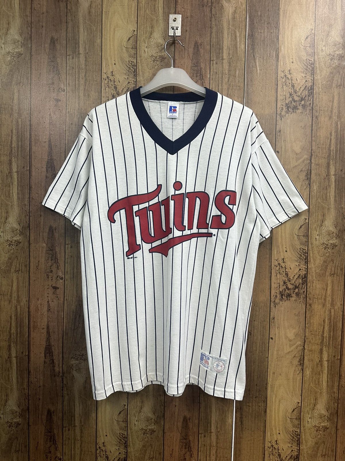 MLB 80s MLB Minnesota Twins Vintage Russel Tshirt A487 Size US M / EU 48-50 / 2 - 1 Thumbnail