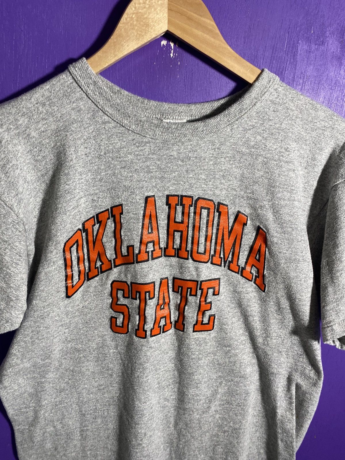Champion × Vintage Vintage 80s Champion Oklahoma state spellout t-shirt Size US M / EU 48-50 / 2 - 3 Thumbnail