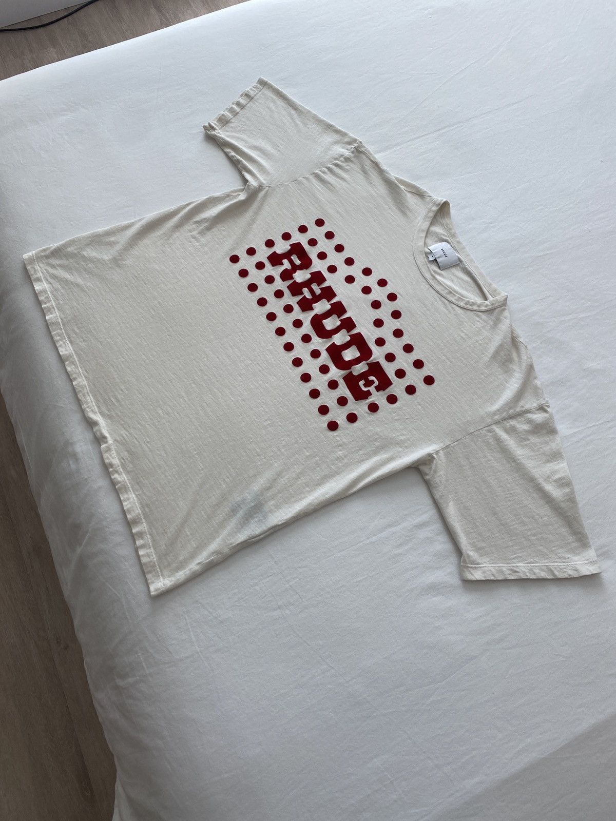 Rhude Rhude Flocked Burnout Tee Size US M / EU 48-50 / 2 - 3 Thumbnail