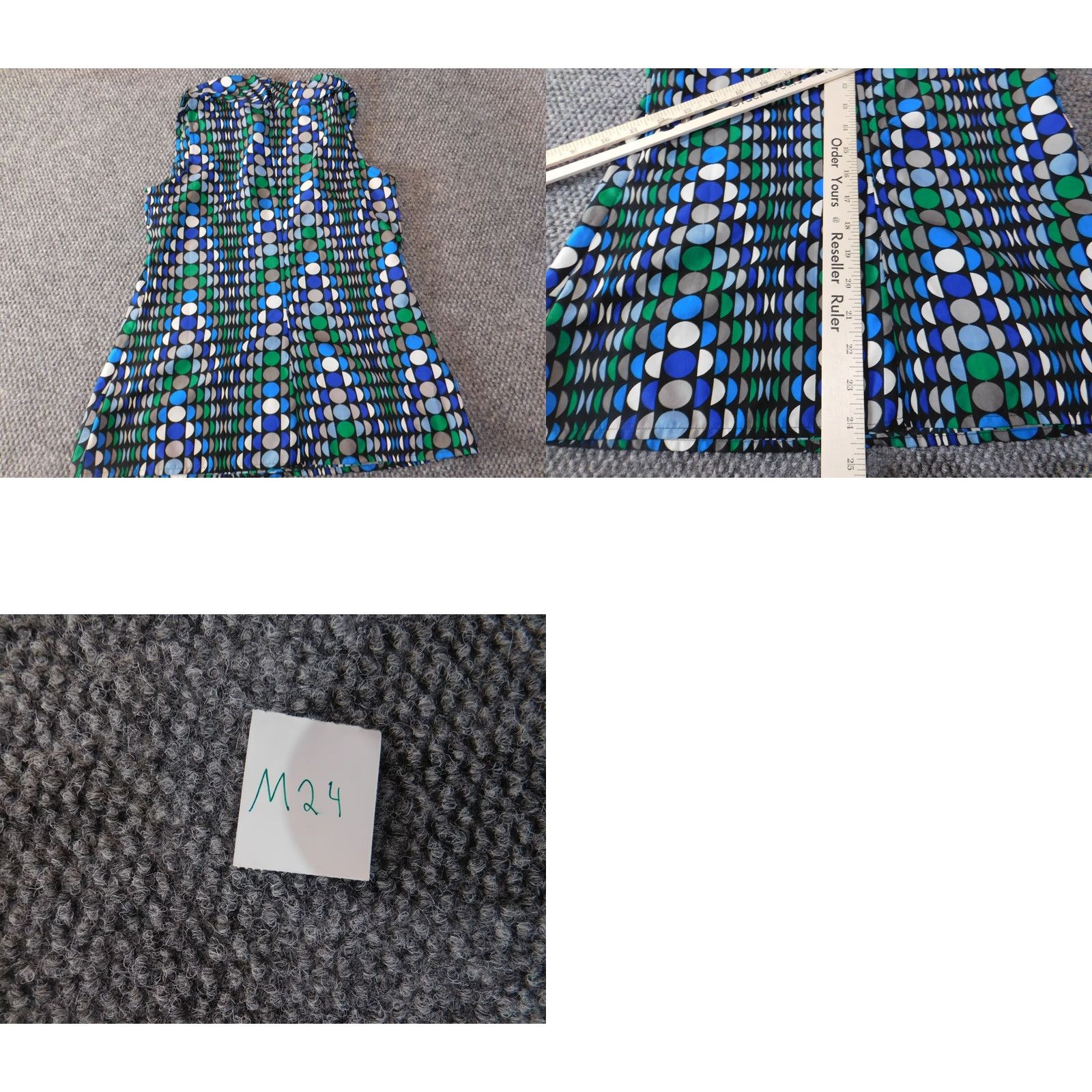 Banana Republic Banana Republic Blouse Women's 4 Blue Zip Crew Neck Cap Sleeve Polka Dot Polyester Spandex Rayon Ruffle Casual Designer Top Classic Fitbit Size S / US 4 / IT 40 - 8 Thumbnail
