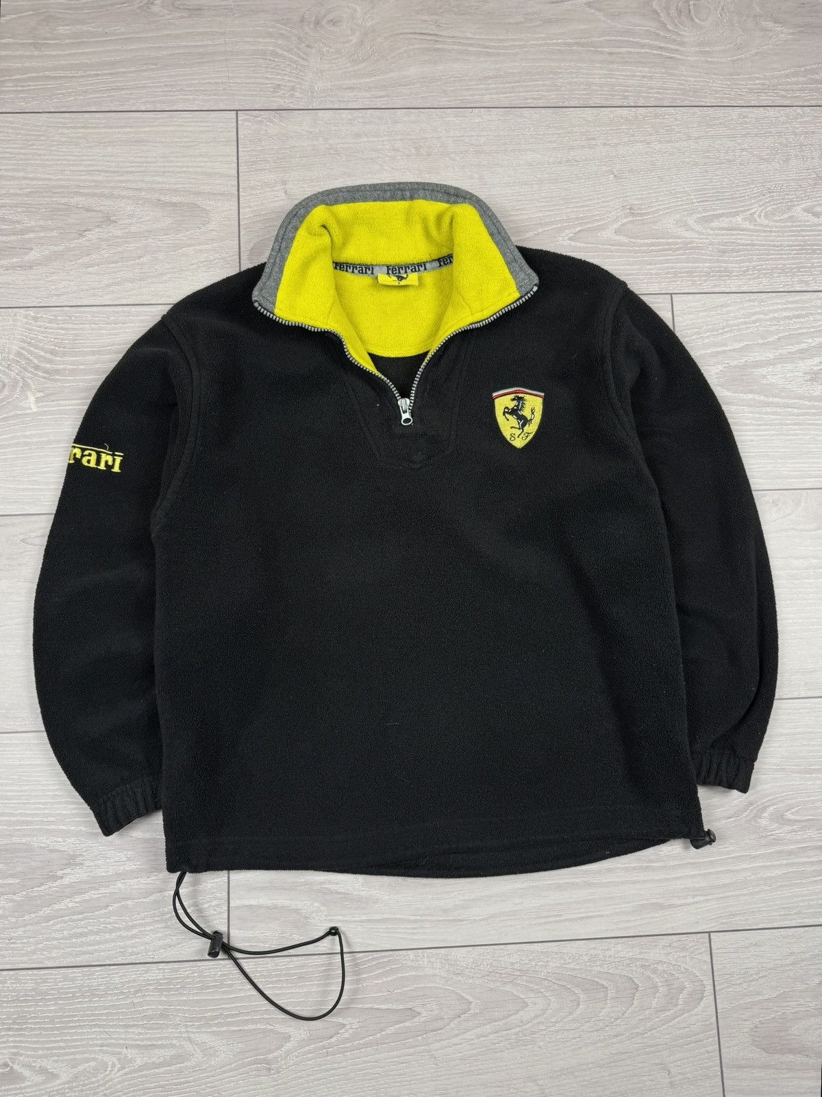 Ferrari Vintage 1990s Ferrari Fleece Pullover Jacket S sz Size US S / EU 44-46 / 1 - 1 Thumbnail