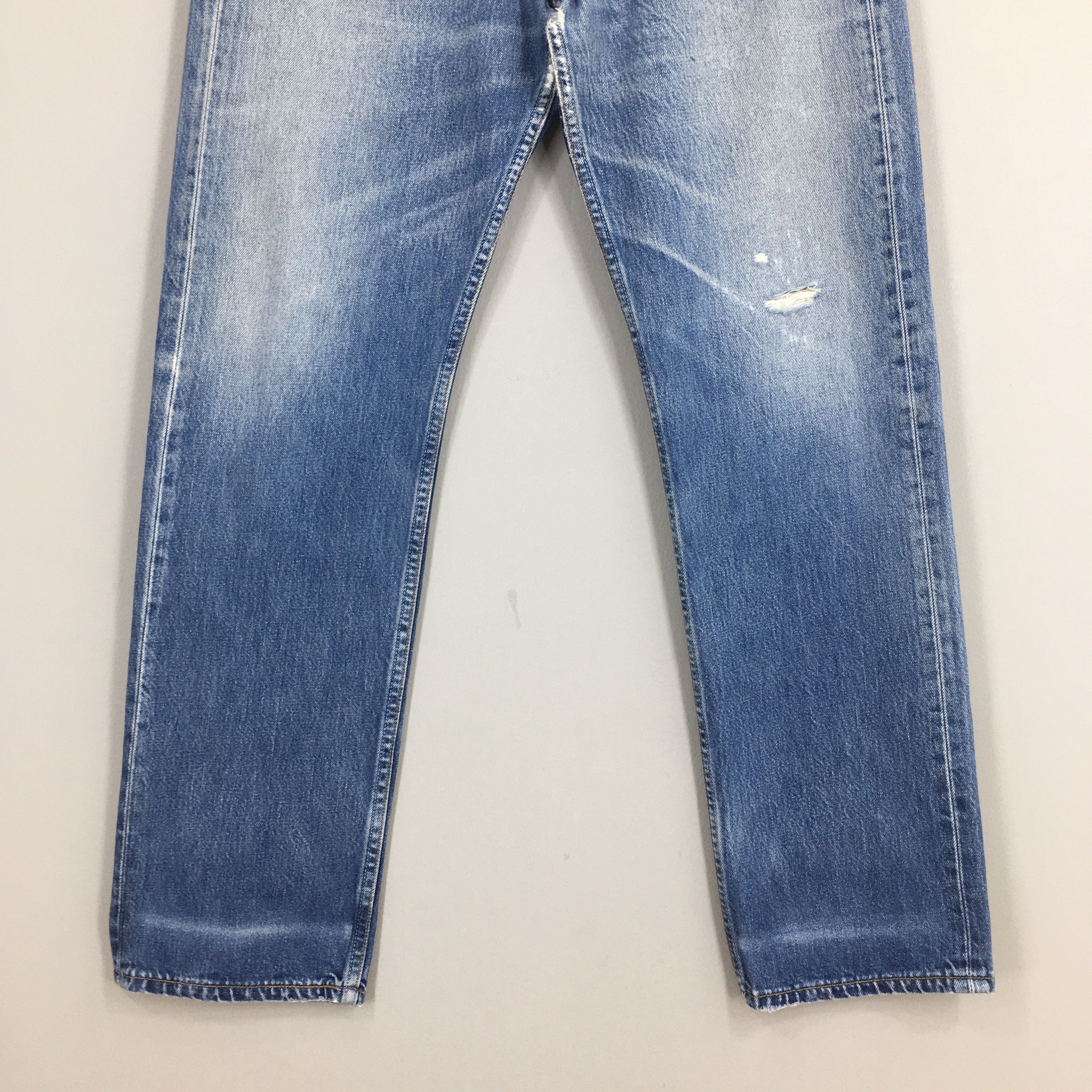 Levi's Size 31x30 Vintage 90s Levi's 501 Faded Blue Jeans S179 Size US 31 - 4 Thumbnail