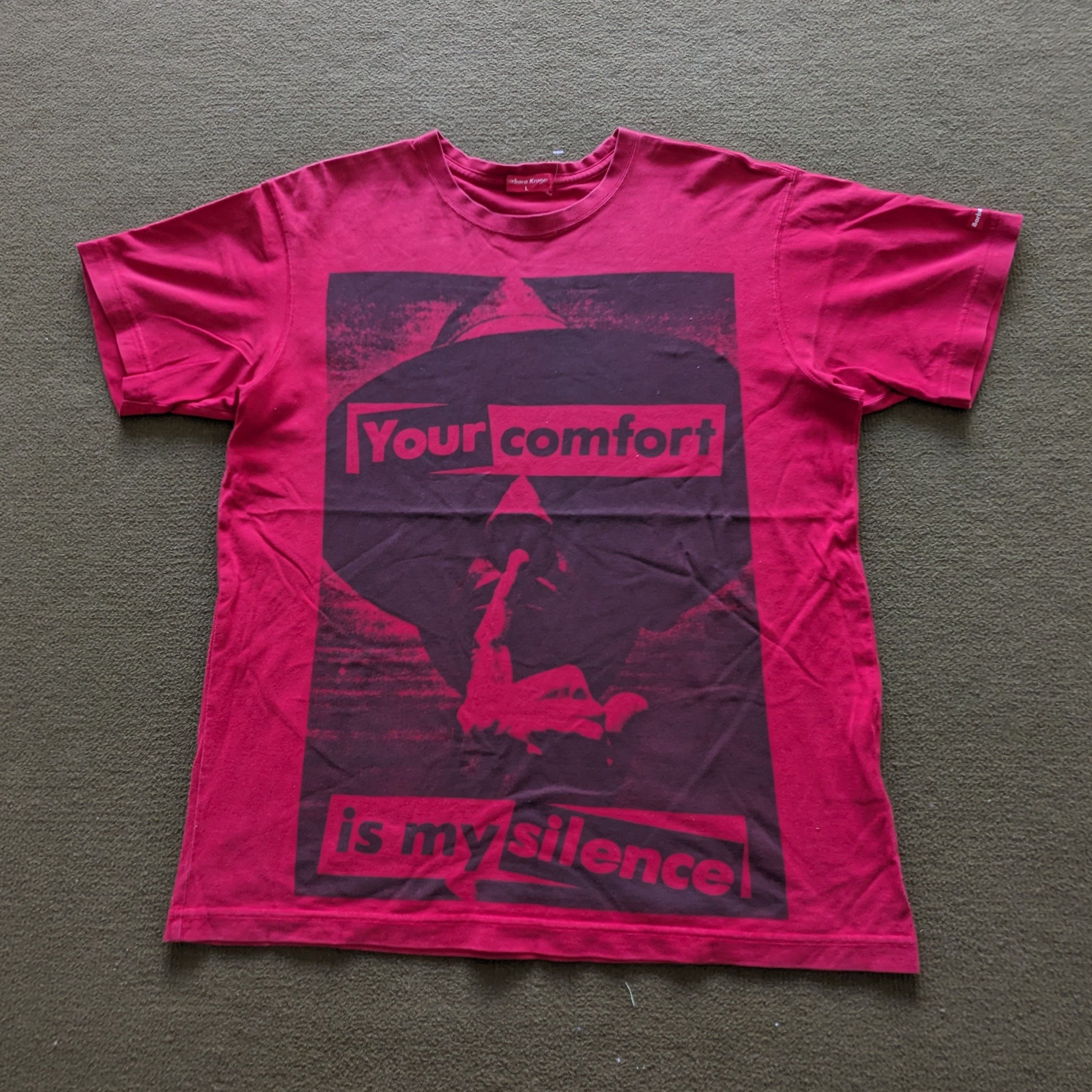 Vintage BARBARA KRUGER x Uniqlo Japanese Brand T-shirt