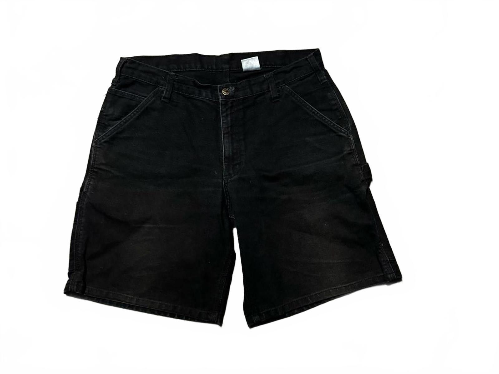 Designer Stylish Black Cargo Shorts Size US 34 / EU 50 - 2 Thumbnail