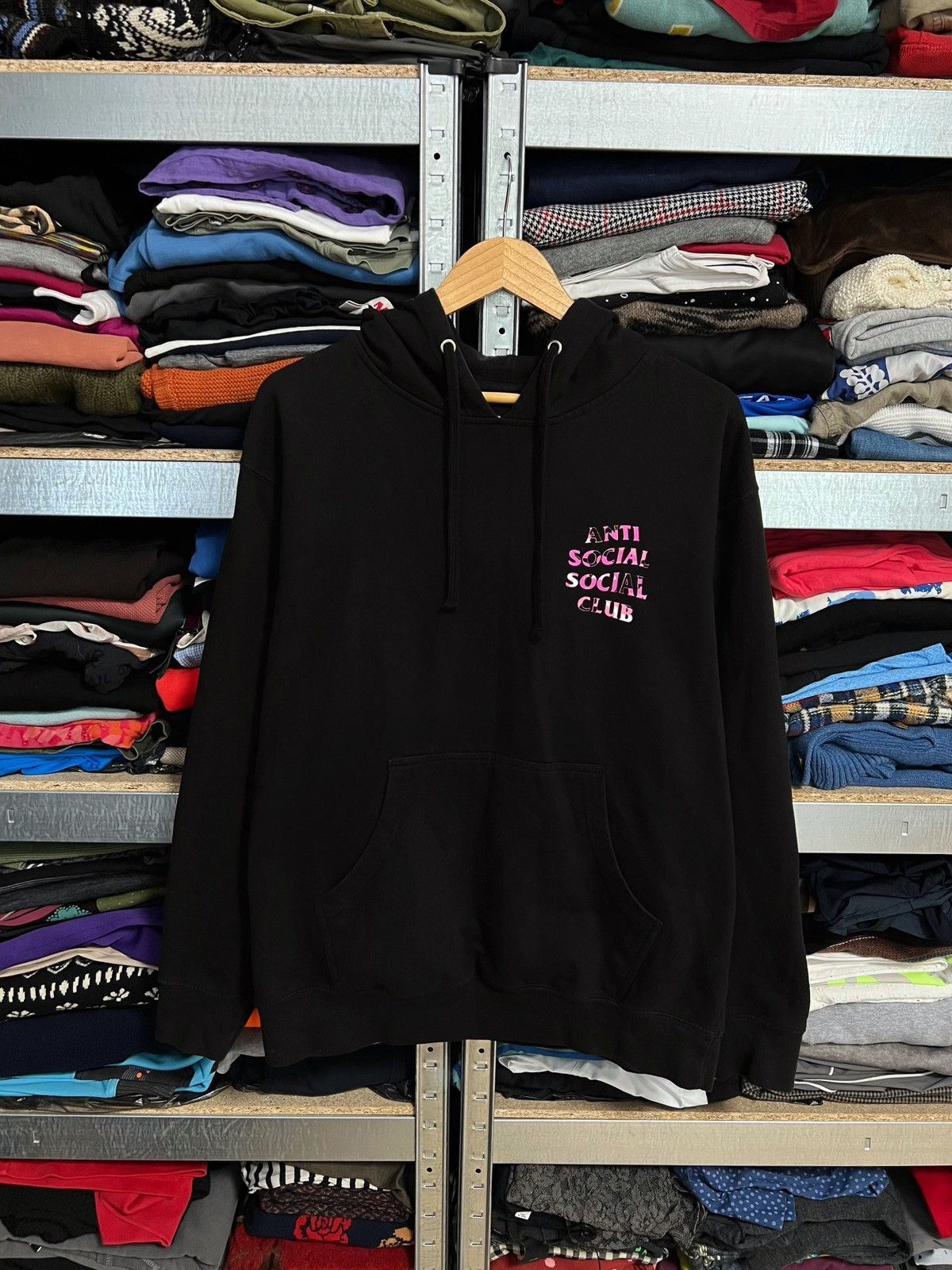 Anti Social Social Club Anti Social Social Club Black Hoodie Camo Pink Logo Size M Size US M / EU 48-50 / 2 - 3 Thumbnail