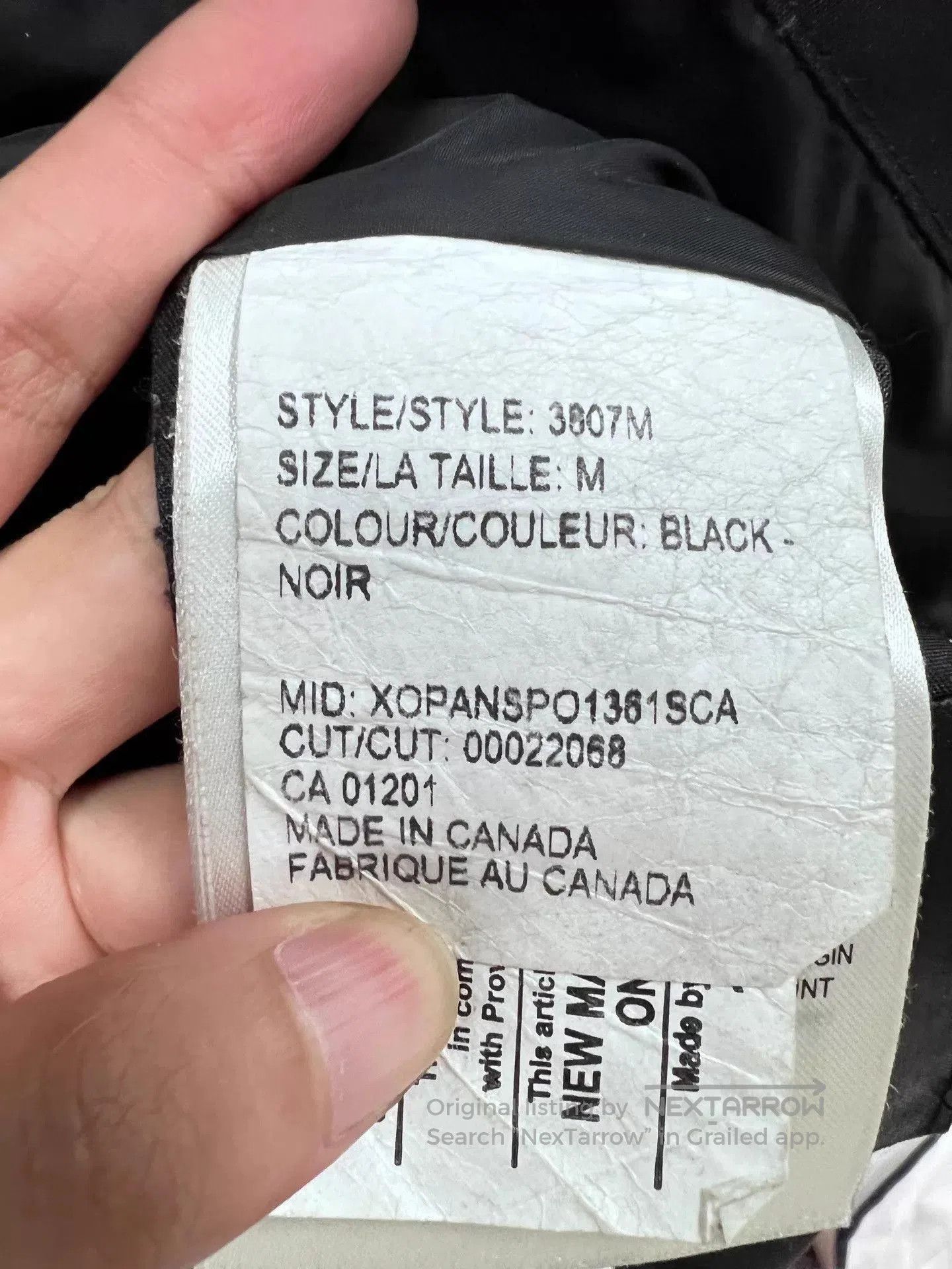 Canada Goose Black Puffer Bomber Jacket Size M. Size US M / EU 48-50 / 2 - 5 Thumbnail