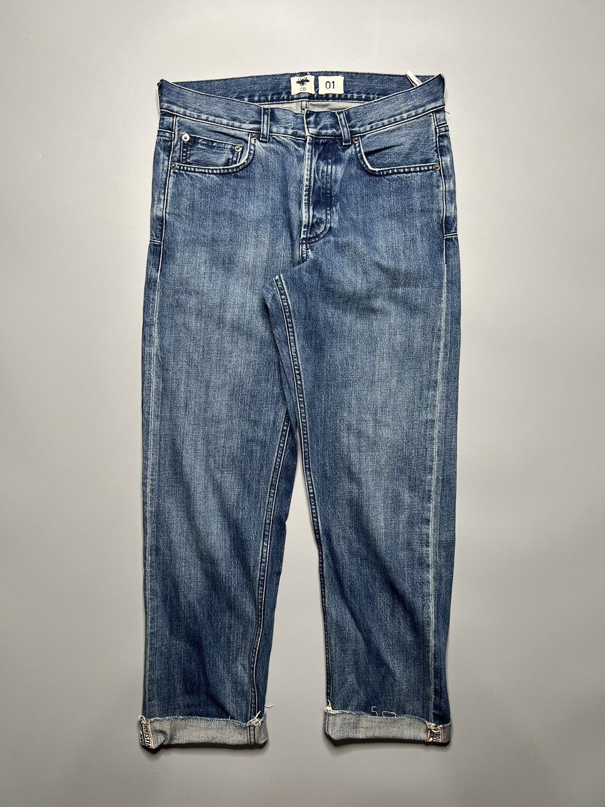 Dior Christian Dior S/S 19 J’adior Raw hem Boyfriend Jeans Size 25" / US 0 / IT 36 - 1 Thumbnail