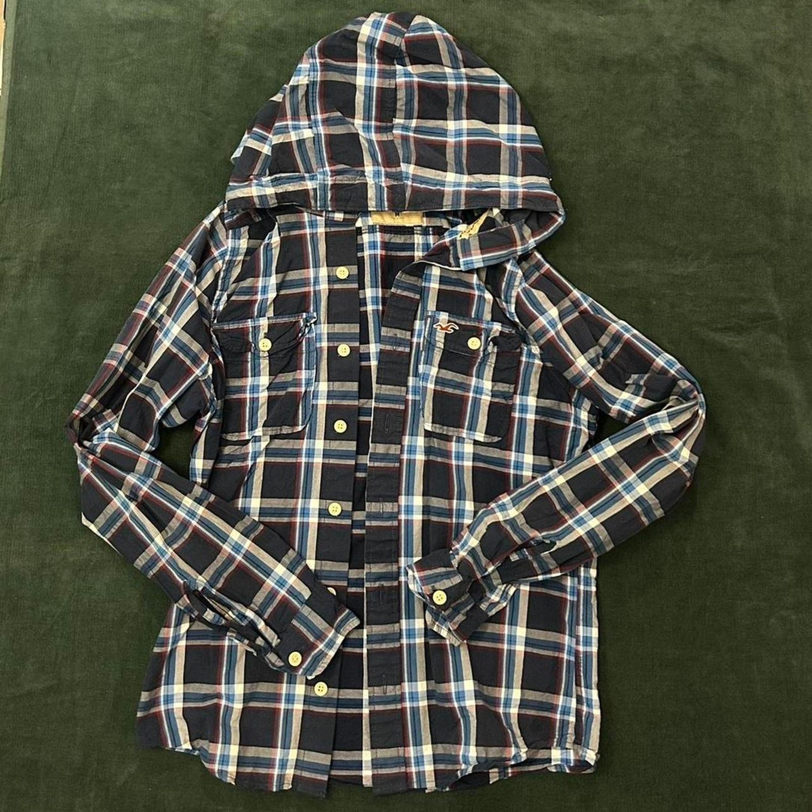 Hollister Y2k hollister flannel hoodie Size US M / EU 48-50 / 2 - 1 Thumbnail