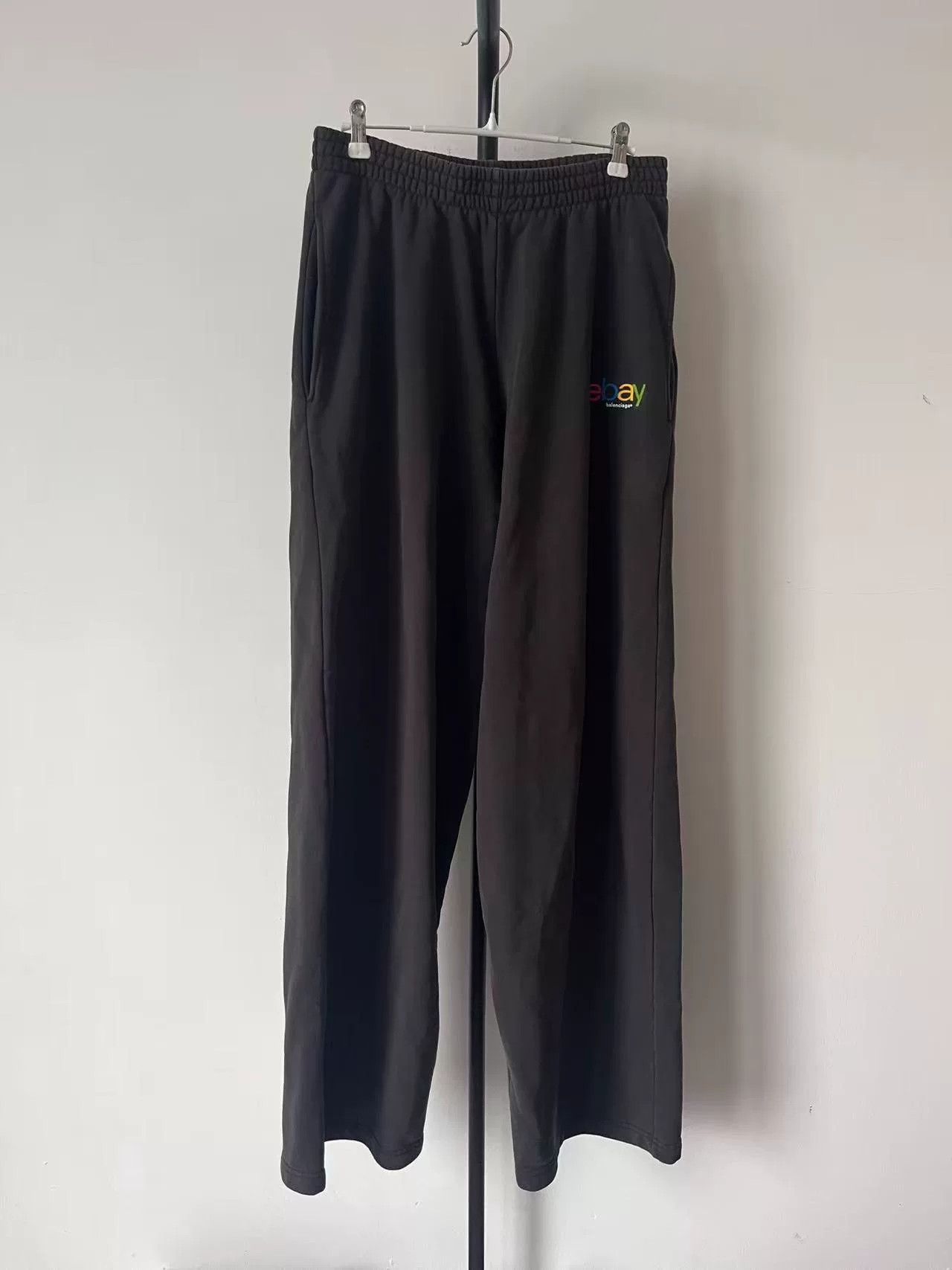 Balenciaga Balenciaga Black Knitted Wide-Leg Trousers Size 26" / US 2 / IT 38 - 1 Thumbnail