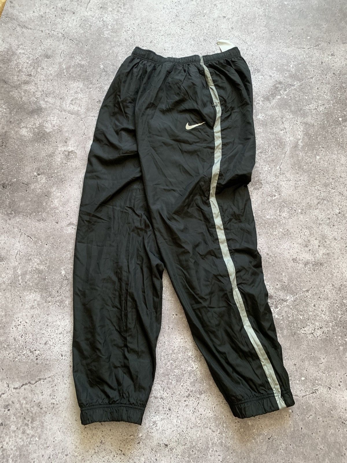 Nike 🔥VINTAGE NIKE TRACK PANTS DRILL SWEATPANTS Size US 32 / EU 48 - 2 Thumbnail