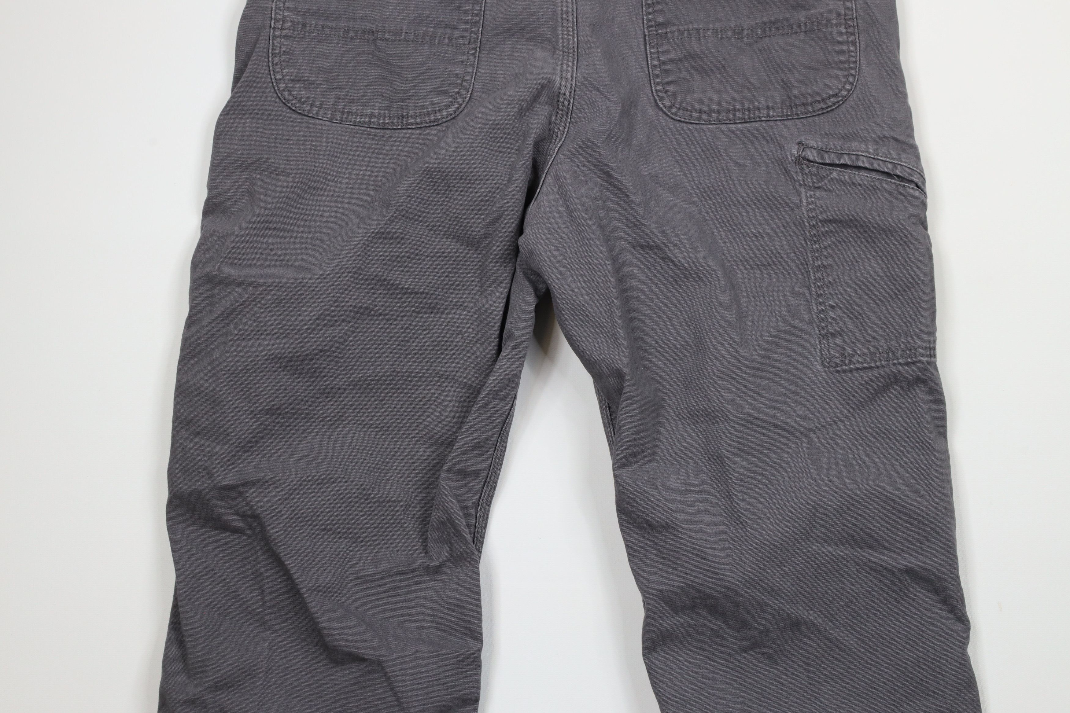 Carhartt Vintage Carhartt Relaxed Fit Spell Out Dungaree Pants Gray Size 36 - 10 Thumbnail