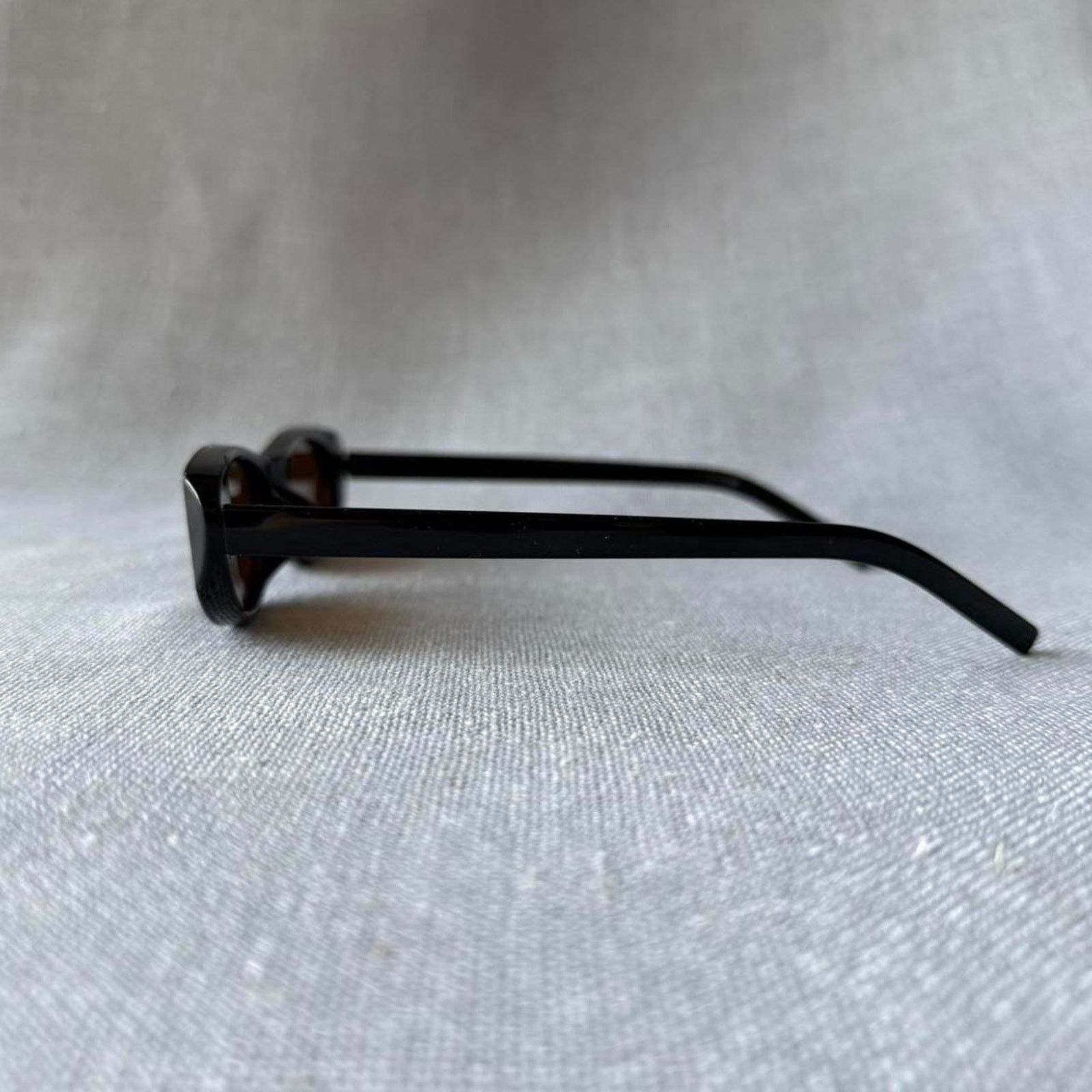 Other Skinny thin black frame sunglasses WMNS Size ONE SIZE - 4 Thumbnail