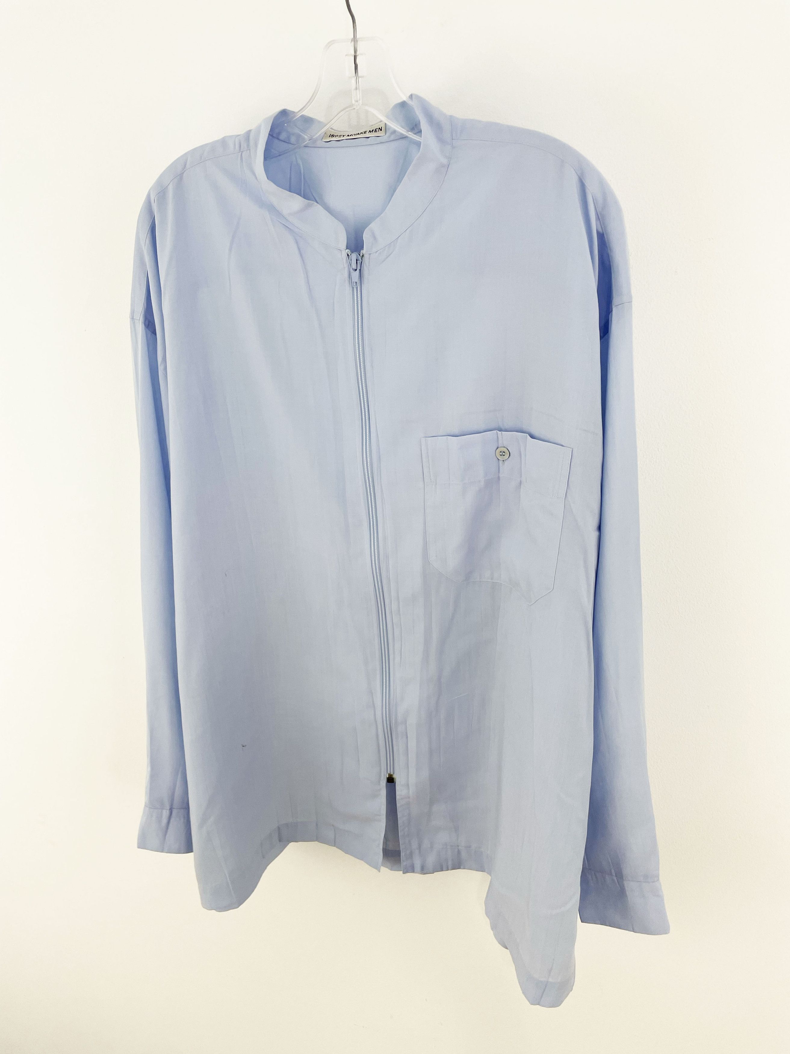 Issey Miyake Zip Shirt Size US XL / EU 56 / 4 - 2 Thumbnail