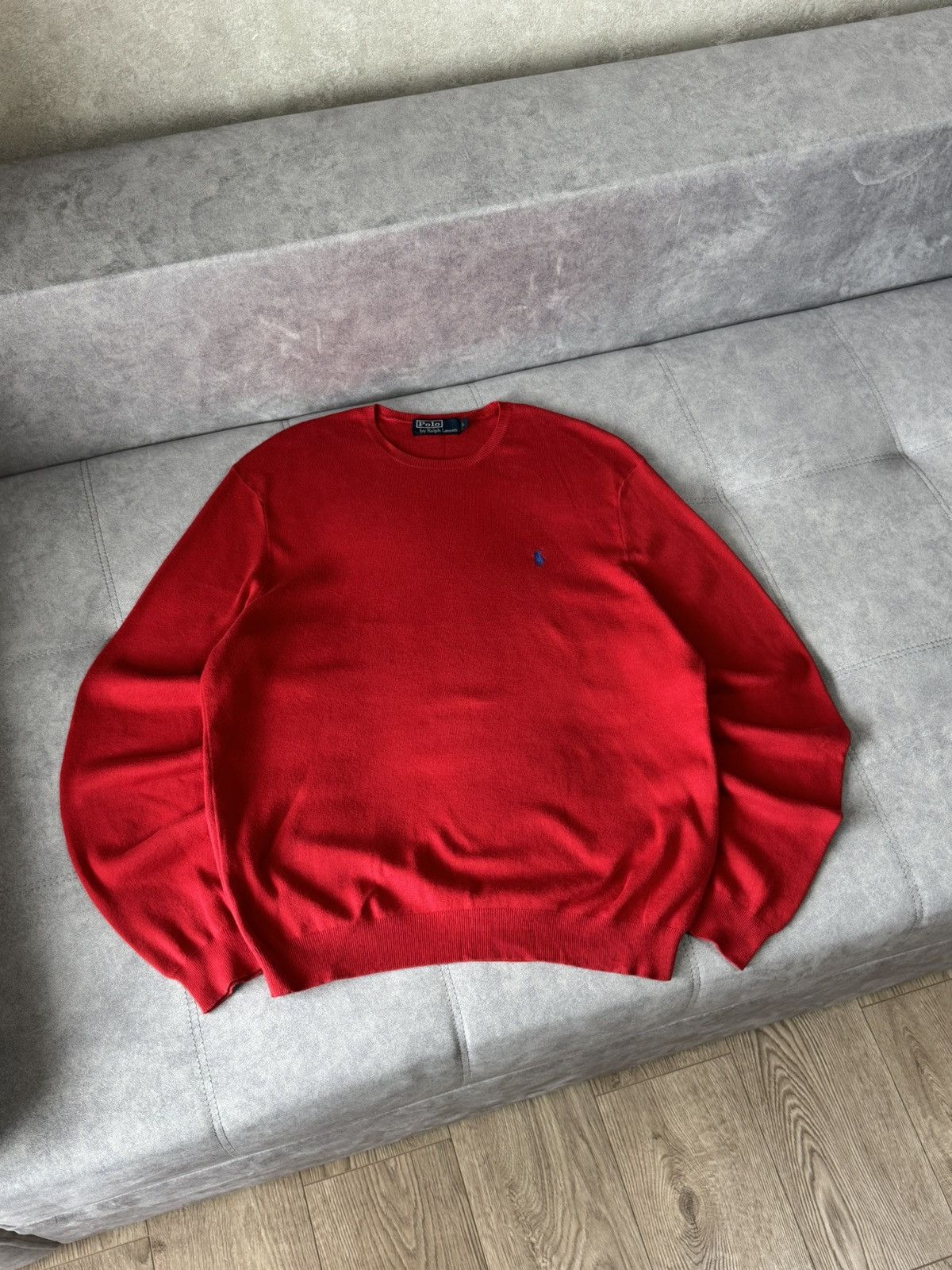 Polo Ralph Lauren × Vintage Vintage Polo Ralph Lauren red cotton sweater Y2K size L Size US L / EU 52-54 / 3 - 2 Thumbnail