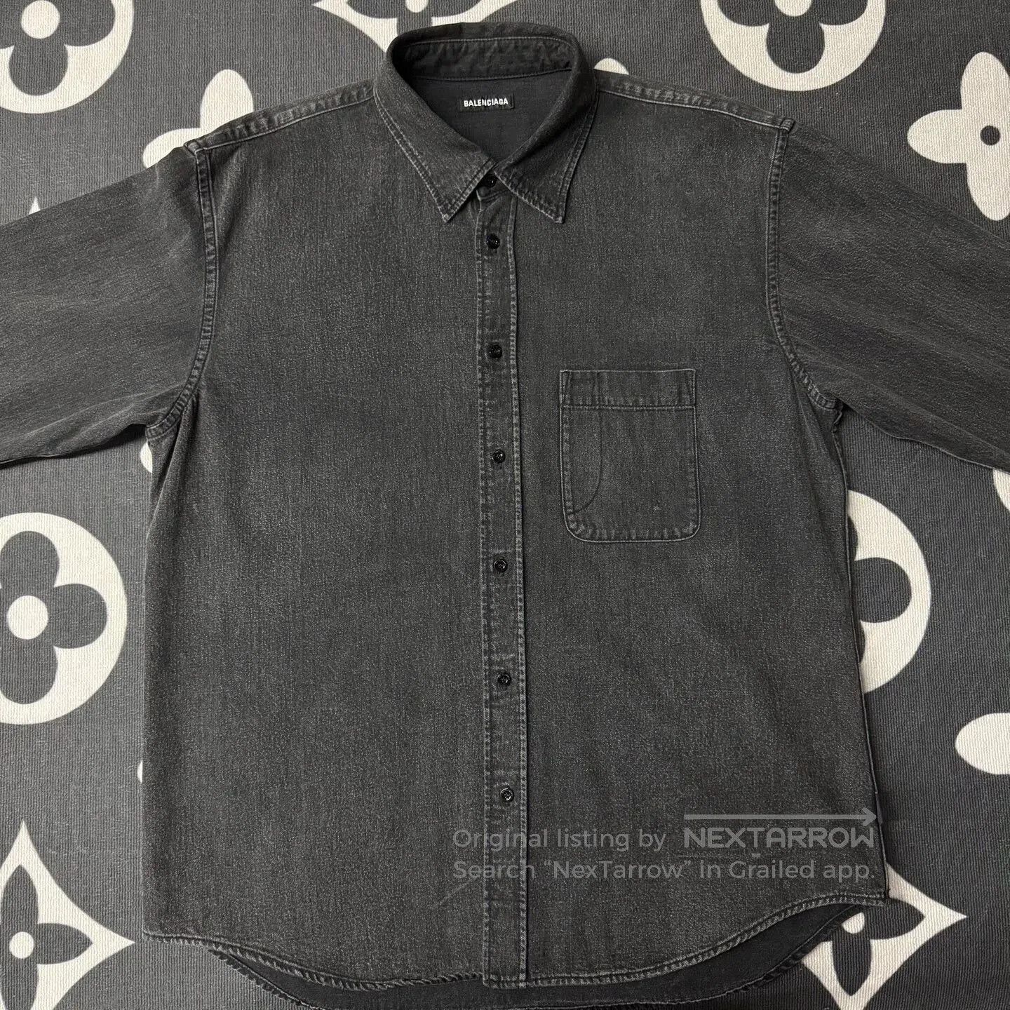 Balenciaga Balenciaga Denim Long Sleeve Shirt. Size US M / EU 48-50 / 2 - 1 Thumbnail