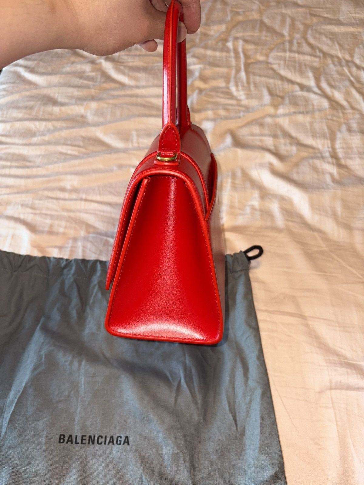 Balenciaga Balenciaga Hourglass Leather Bag Small Size ONE SIZE - 5 Thumbnail