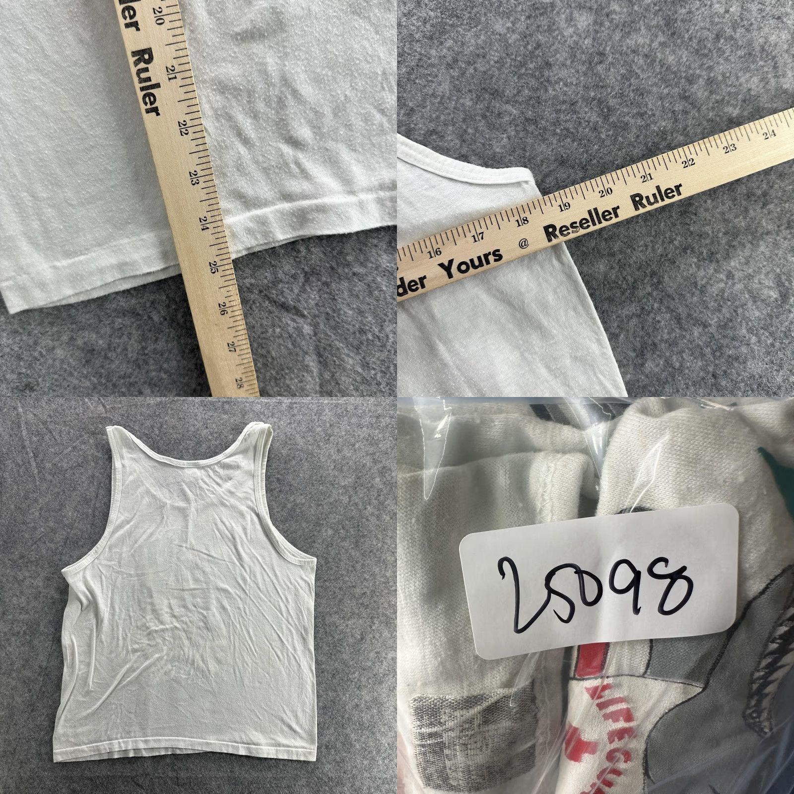 Vintage VINTAGE Beach Patrol Shirt Mens Medium White Shark Lifeguard Tank Top 90s Funny AllSport Crew Neck Sleeveless Graphic Print Beach Summer 1991 Mens Size US M / EU 48-50 / 2 - 8 Thumbnail