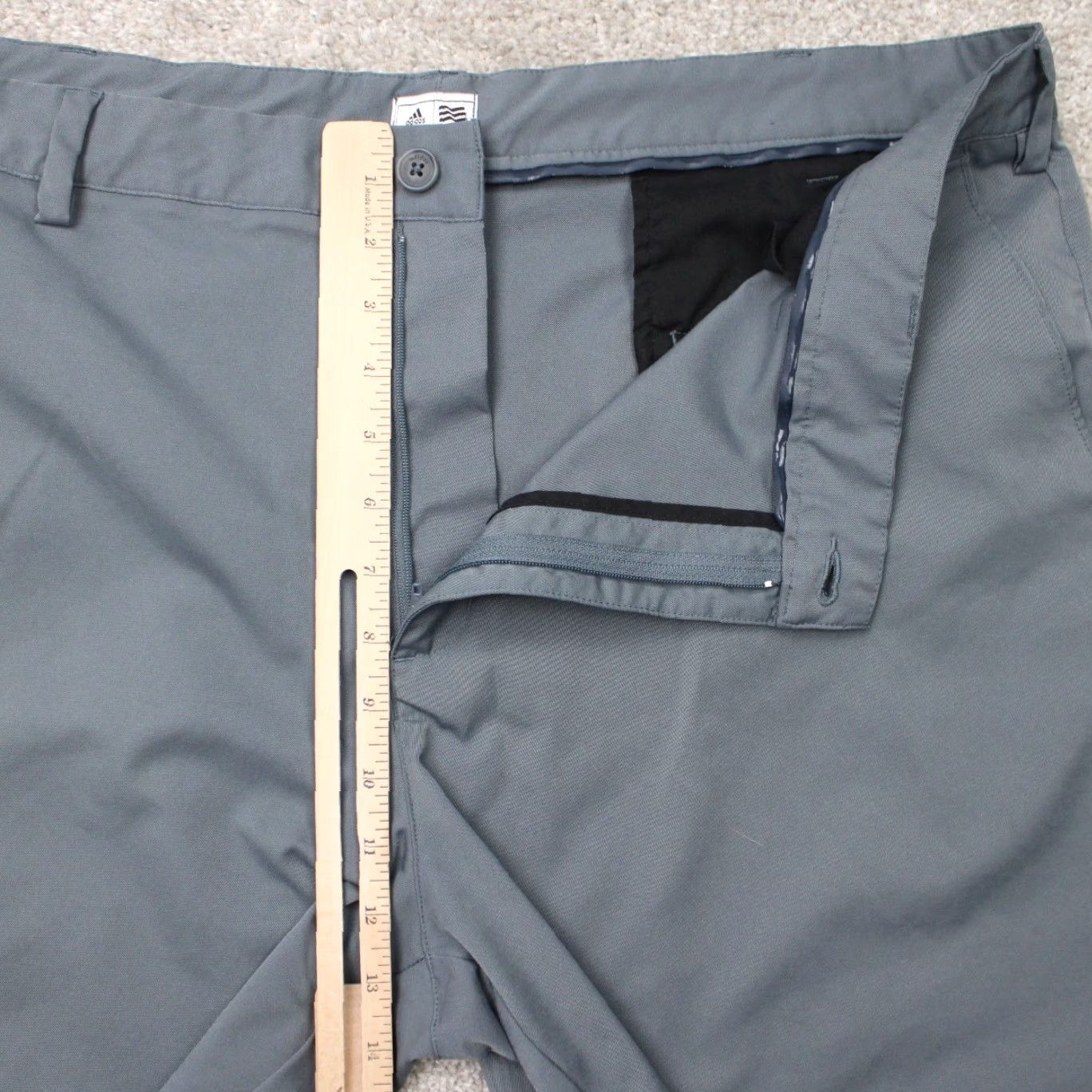 Adidas Adidas Shorts Mens 40 Gray Golf Flat Front 100% Polyester Athletic Chino Casual Sports Dress Code Mens Size US 40 / EU 56 - 7 Thumbnail