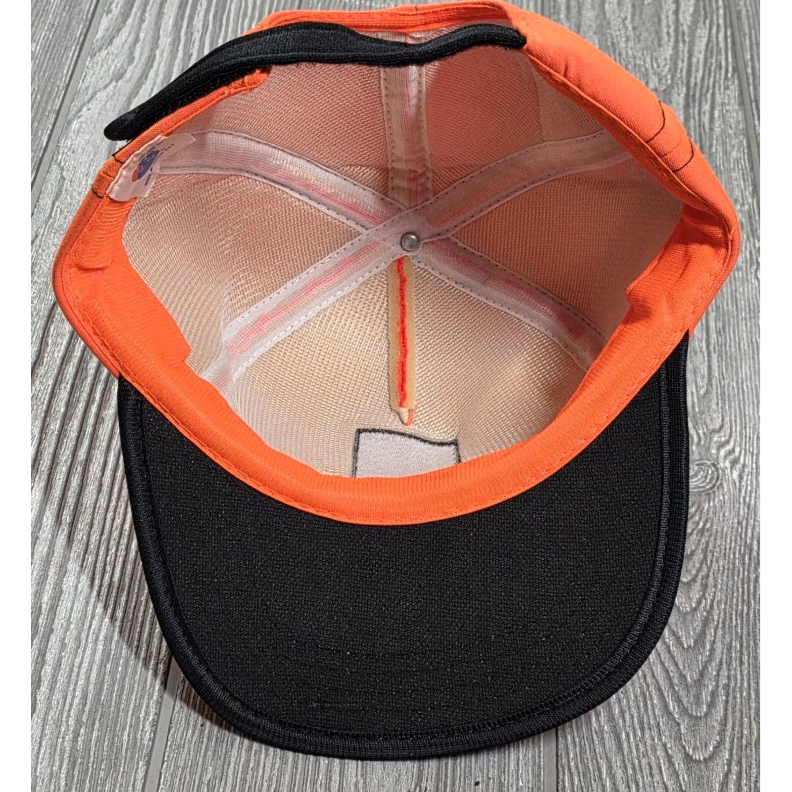 Vintage VINTAGE Ducks Unlimited Trucker Hat Embroidered Adjustable Blaze Orange Hunting SDM? Size 44L - 7 Thumbnail