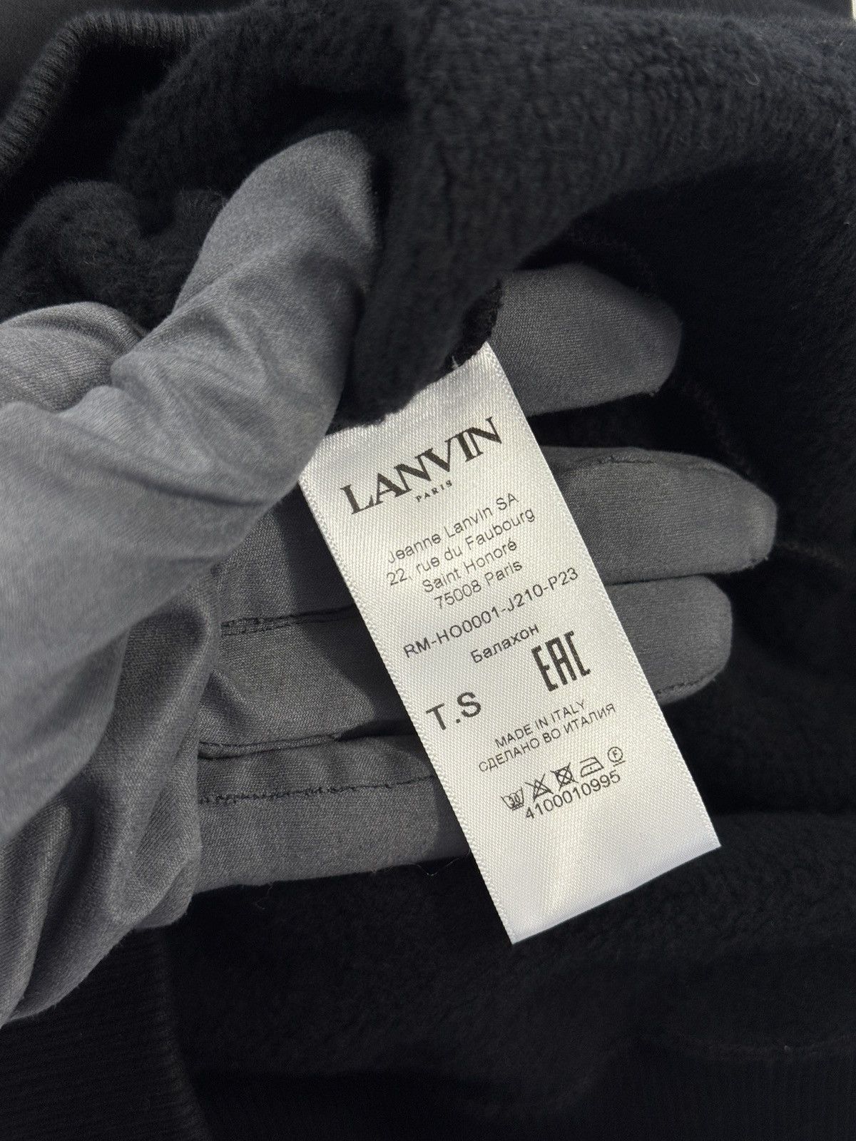Lanvin LOGO EMBROIDERED HOODIE Size US S / EU 44-46 / 1 - 4 Thumbnail