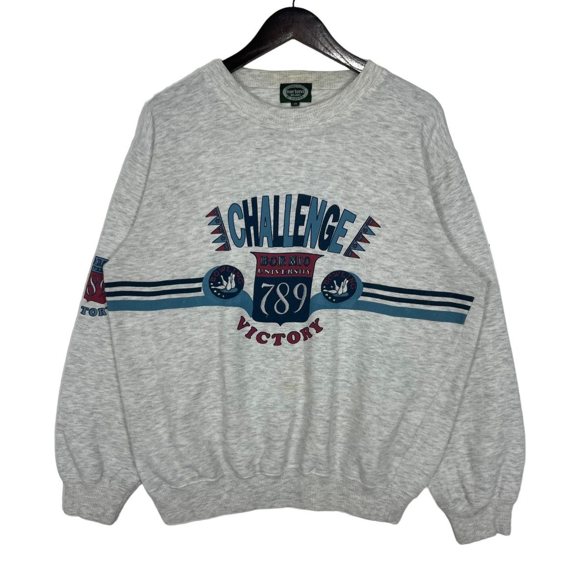 Norton Vintage Norton Milano Motorcycle Sweatshirt Crewneck BigLogo Size US L / EU 52-54 / 3 - 1 Thumbnail