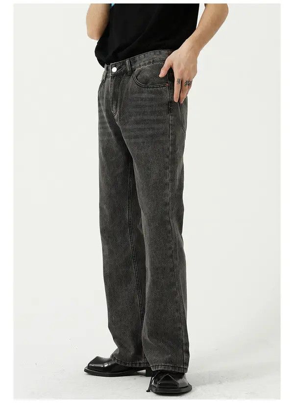 VIBE Gray retro straight-leg micro-flared jeans Size US 30 / EU 46 - 5 Thumbnail