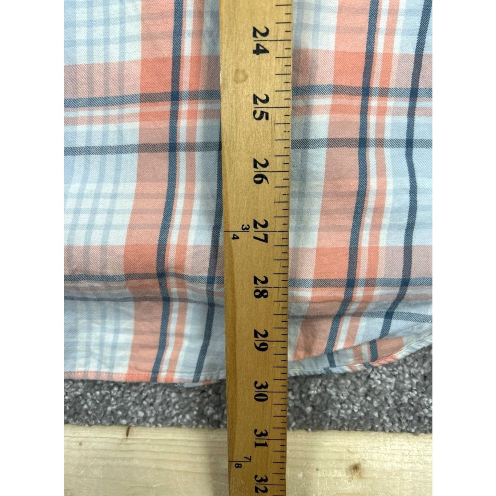 Vineyard Vines Vineyard Vines Crosby Shirt Mens Large Orange Blue White Cotton Button Up Size US L / EU 52-54 / 3 - 8 Thumbnail
