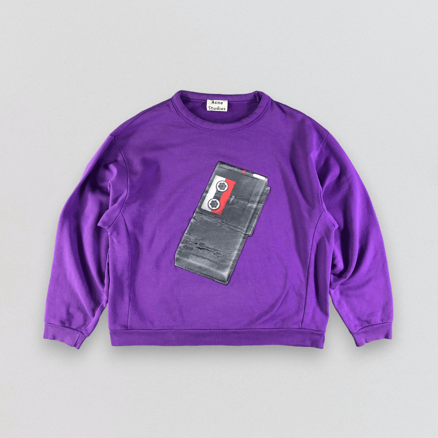 Acne Studios Purple Tape Recorder Flames Sweatshirt