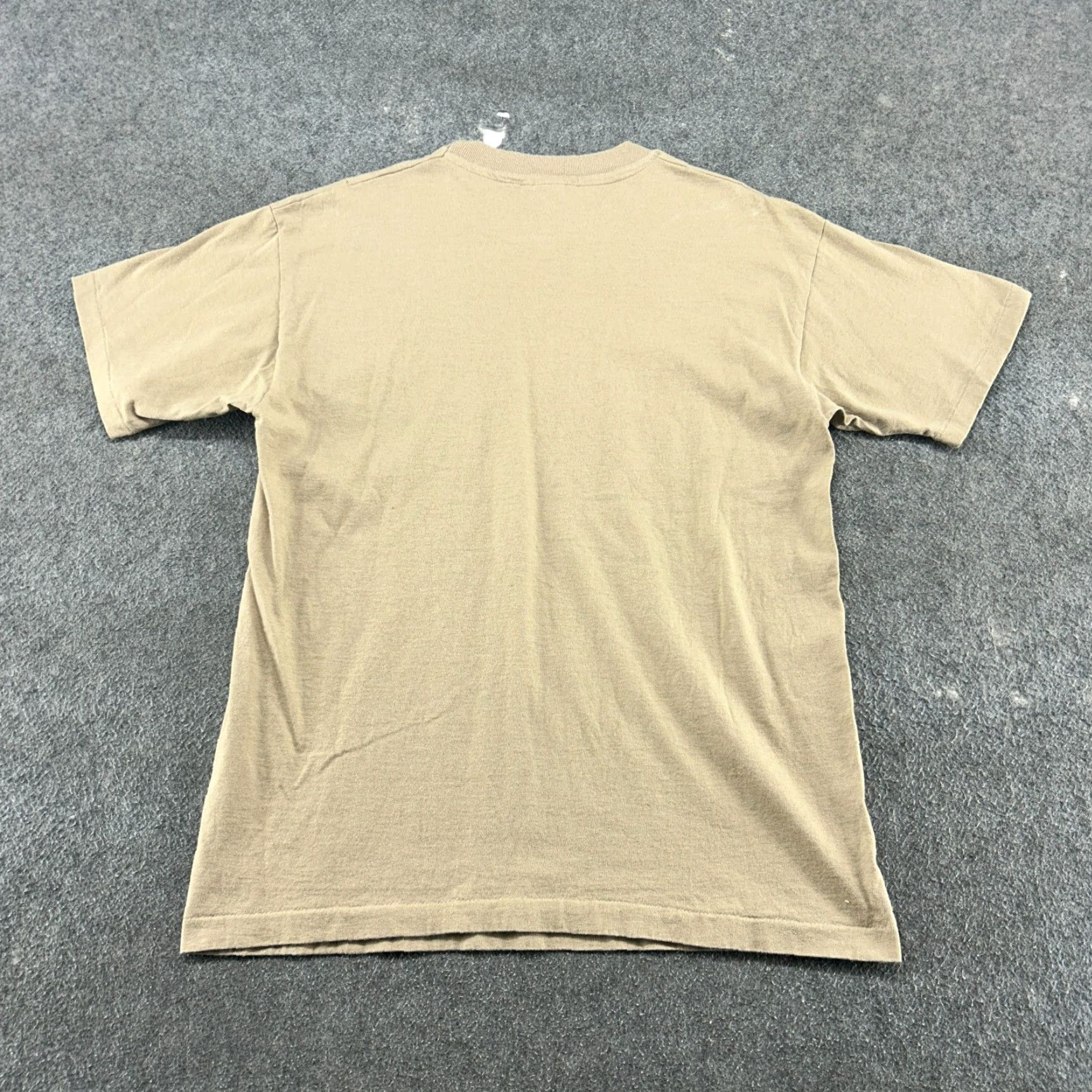 Anvil VINTAGE Anvil Carhartt Shirt Mens L Brown 90s USA Classic Short Sleeve Knit Cotton Polyester Dri-FIT Size US L / EU 52-54 / 3 - 3 Thumbnail