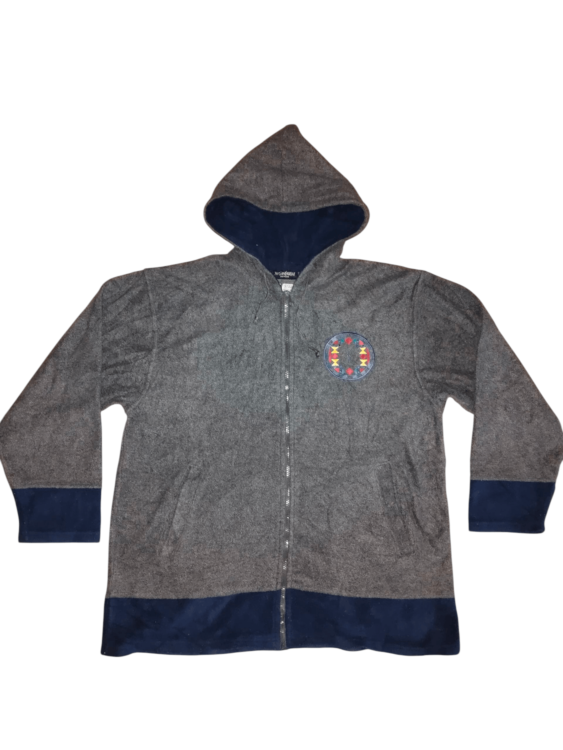 Yves Saint Laurent YVES SAINT LAURENT Fleece Hoodie Jacket Size US M / EU 48-50 / 2 - 1 Thumbnail