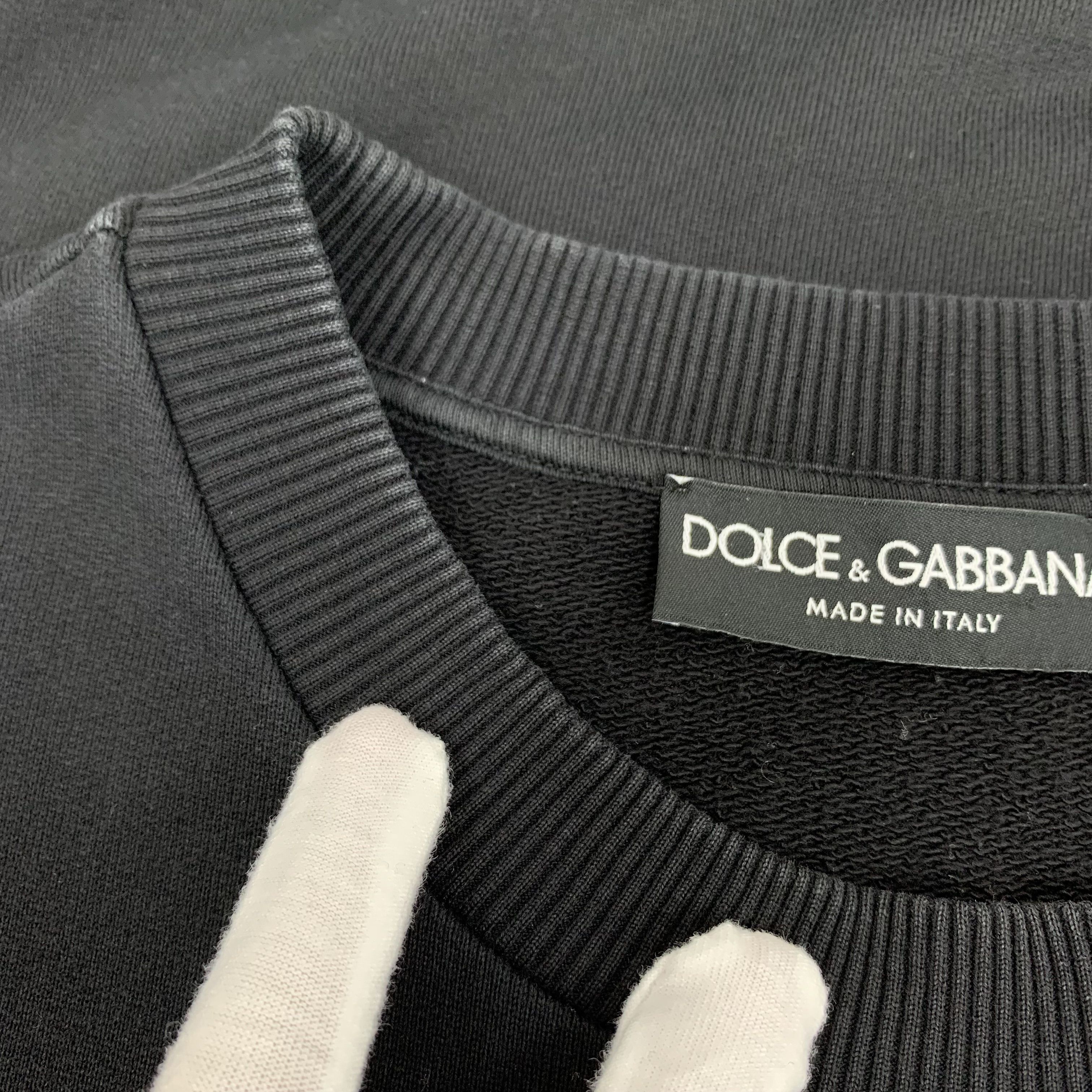Dolce & Gabbana Dolce Gabbana Crown Embroidered Sweatshirt Black (L) Size US L / EU 52-54 / 3 - 5 Thumbnail